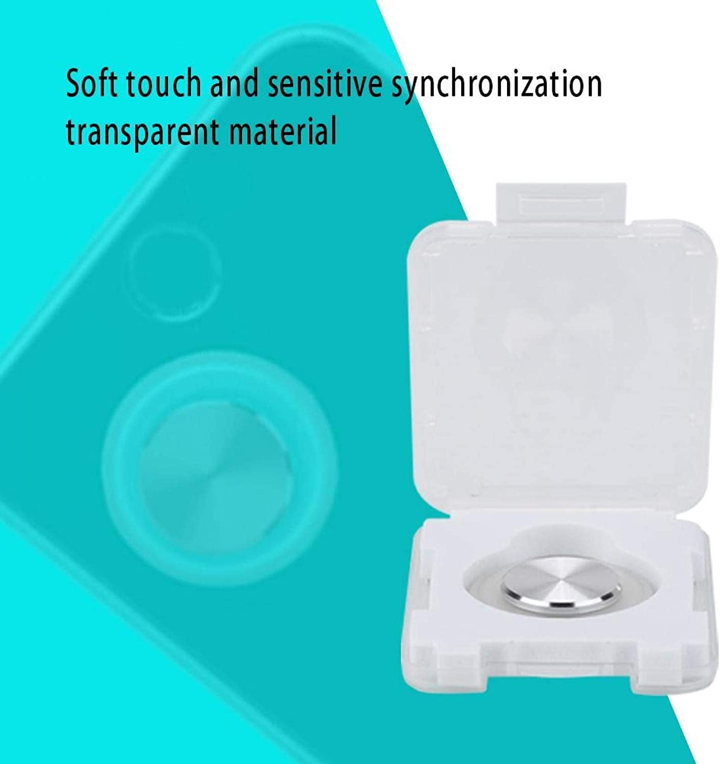 FOLOSAFENAR Transparent Joystick Auxiliary Button Game Auxiliary Button for Gaming Smart Phone Accessories C1 (Silver)  FOLOSAFENAR   