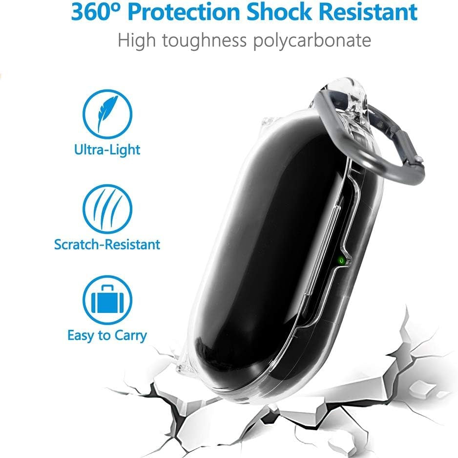 Fironst Polycarbonate Case Cover for Galaxy Buds/Buds+ Plus, Sturdy and Shockproof, No Adhesive Protective Cover Skin Compatible with Samsung Galaxy Buds 2019 2020 Earbuds Accessories (Clear)  Fironst   