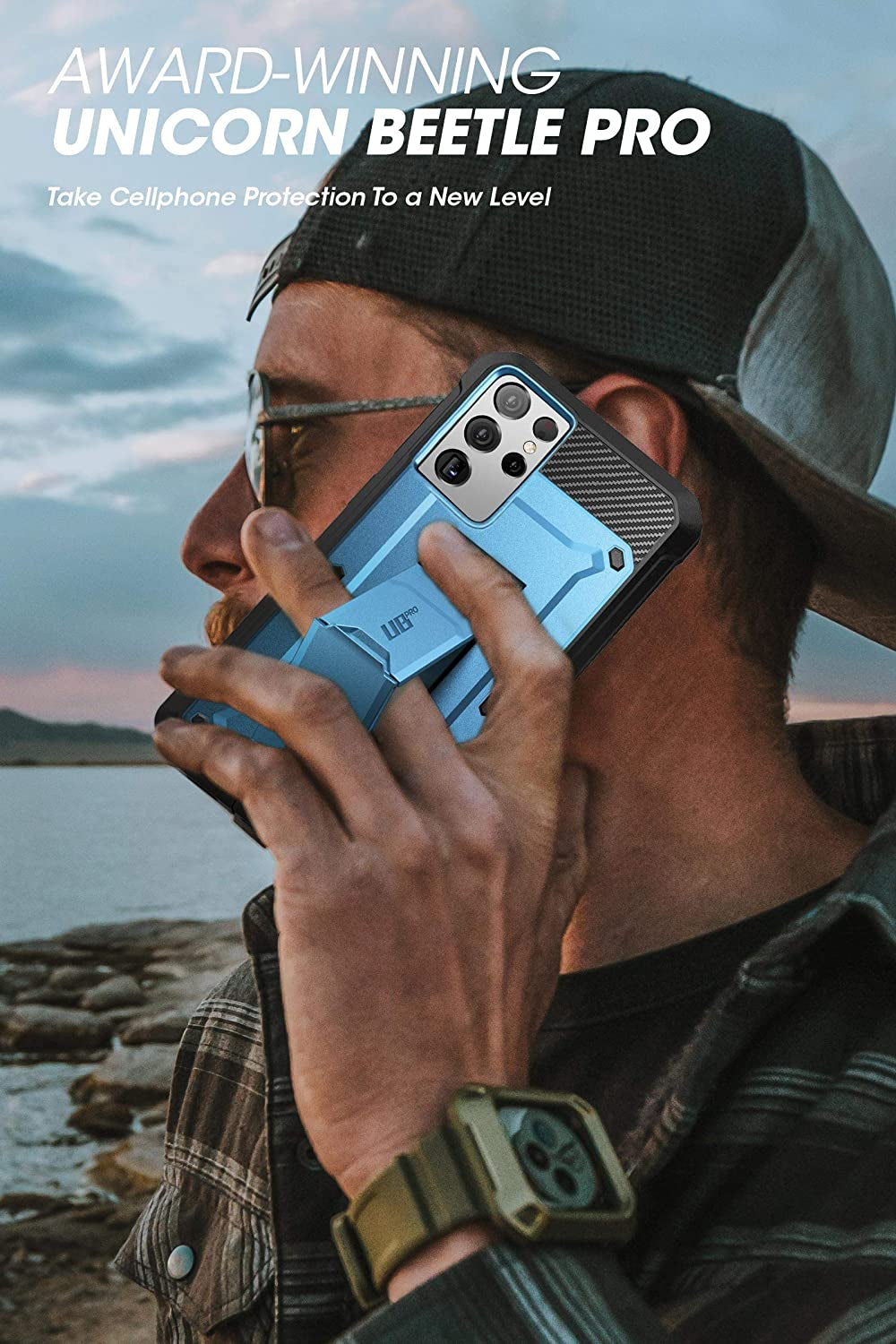 SUPCASE Unicorn Beetle Pro Series Case Designed for Samsung Galaxy S21 Ultra 5G (2021 Release), Full-Body Dual Layer Rugged Holster & Kickstand Case without Built-In Screen Protector (Tilt)  SUPCASE   