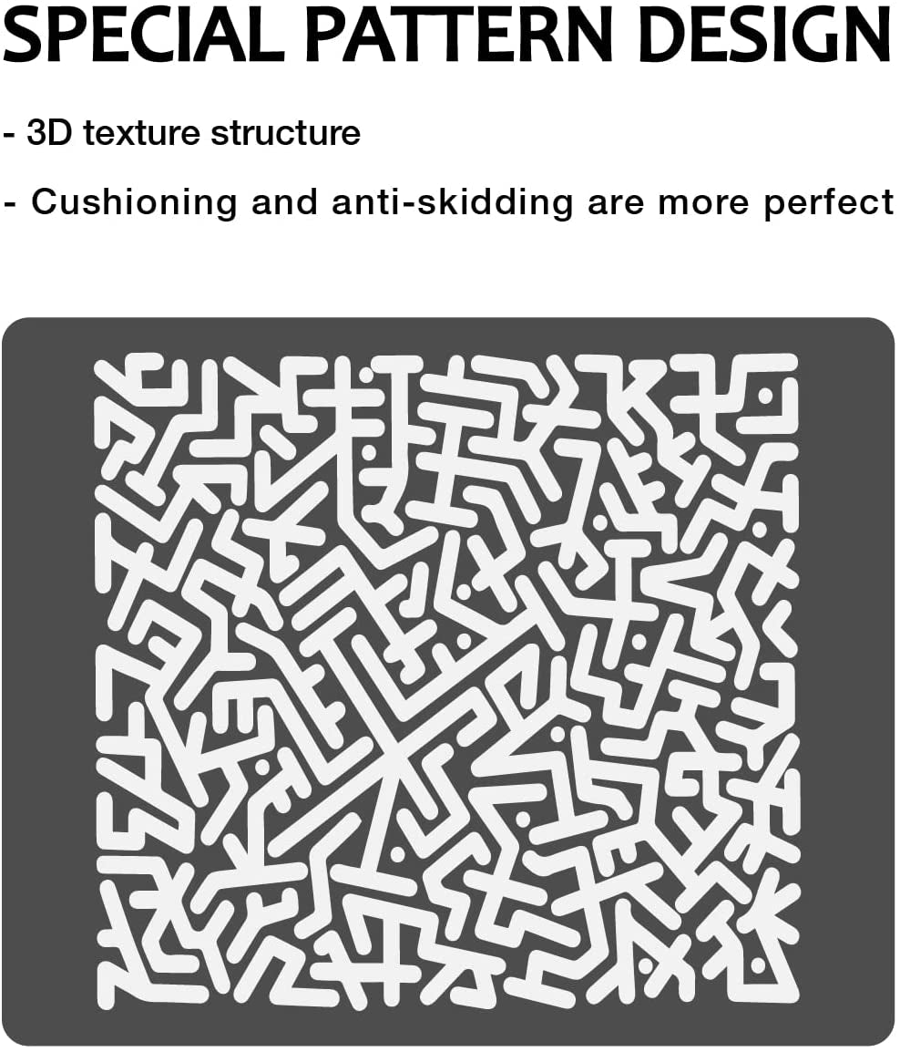 JIMISHA anti Slip Pad Sticky Gripping Pad Sticky Gel Pad Multifunctional Fixate Gel Pads Non-Slip Mounting Pad Cell Pad, 6.3 X 5.1 Inch (2 Pack)  JIMISHA   