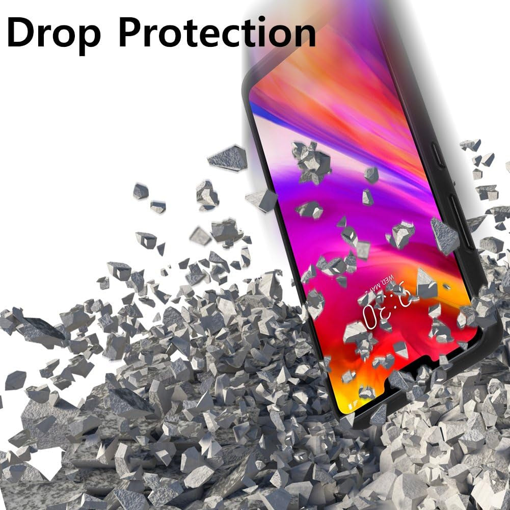 Mercury [Sliding Card Holder] Protective Dual Layer Bumper [TPU+PC] Cover with Card Slot Wallet for LG G7 Thinq (Red) LGG7-SKY-RED  Mercury   