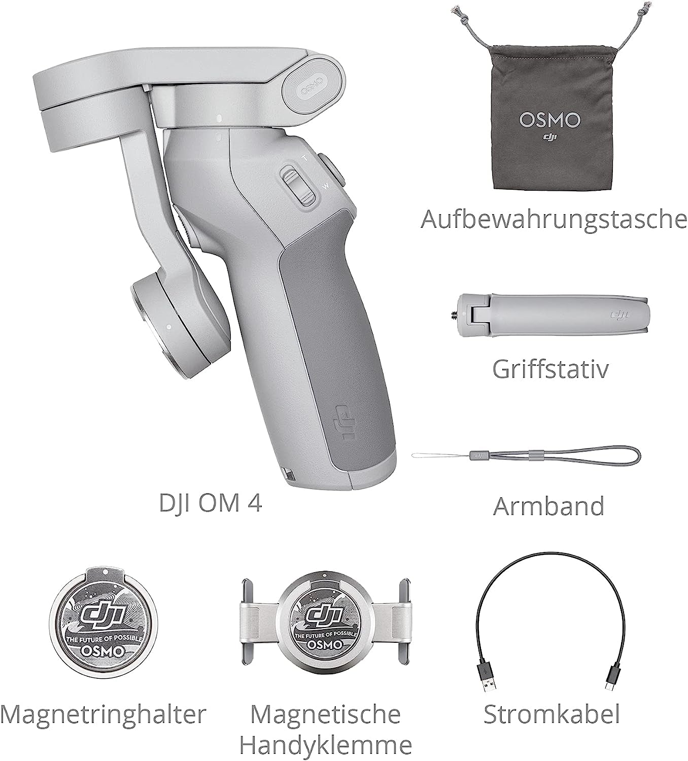 DJI OM 4 – 3-Axis Smartphone Gimbal, Magnetic Design, Portable and Foldable, Dynamiczoom, Cloneme, Timelapse, Gesture Control, Spin Mode, Story Mode, Slow Motion, Panorama  DJI   