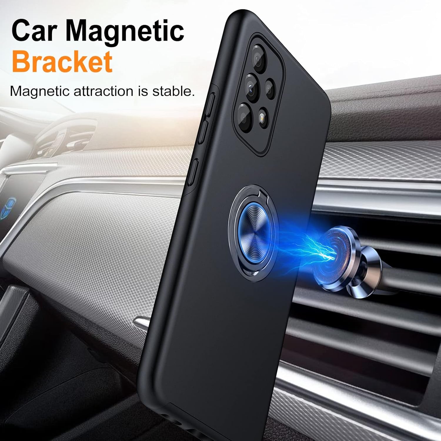 JAME for Samsung A53 5G Case, Galaxy A53 5G Case with Shockproof Protective Case with Rotatable Kickstand for Samsung Galaxy A53 5G Case, Black  JAME   