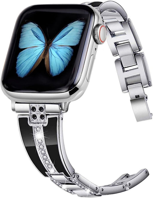 JSGJMY for Apple Watch Band 38Mm 40Mm 41Mm 42Mm 44Mm 45Mm 49Mm Ultra Women Series 8 7 6 5 4 3 2 1 SE Iwatch Bands Bling Bracelet  JSGJMY   