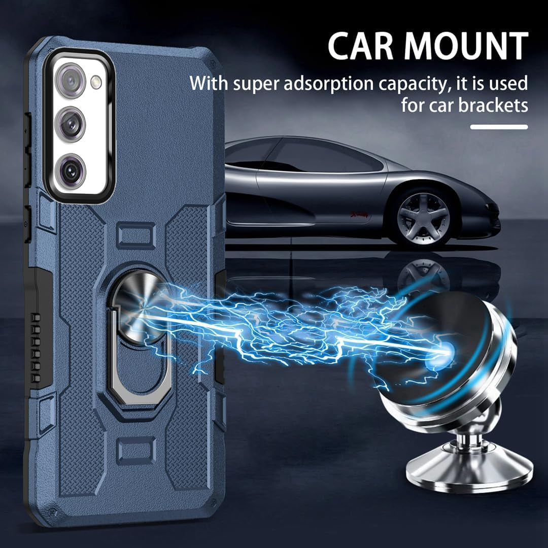 MGSBCXN Armor Case for Samsung Galaxy Note20 5G, Military Grade Shockproof Protection Samsung Galaxy Note 20 Case, Heavy Duty Protection Slim Fit Samsung Note 20 Case with Ring Kickstand, Blue  MGSBCXN   