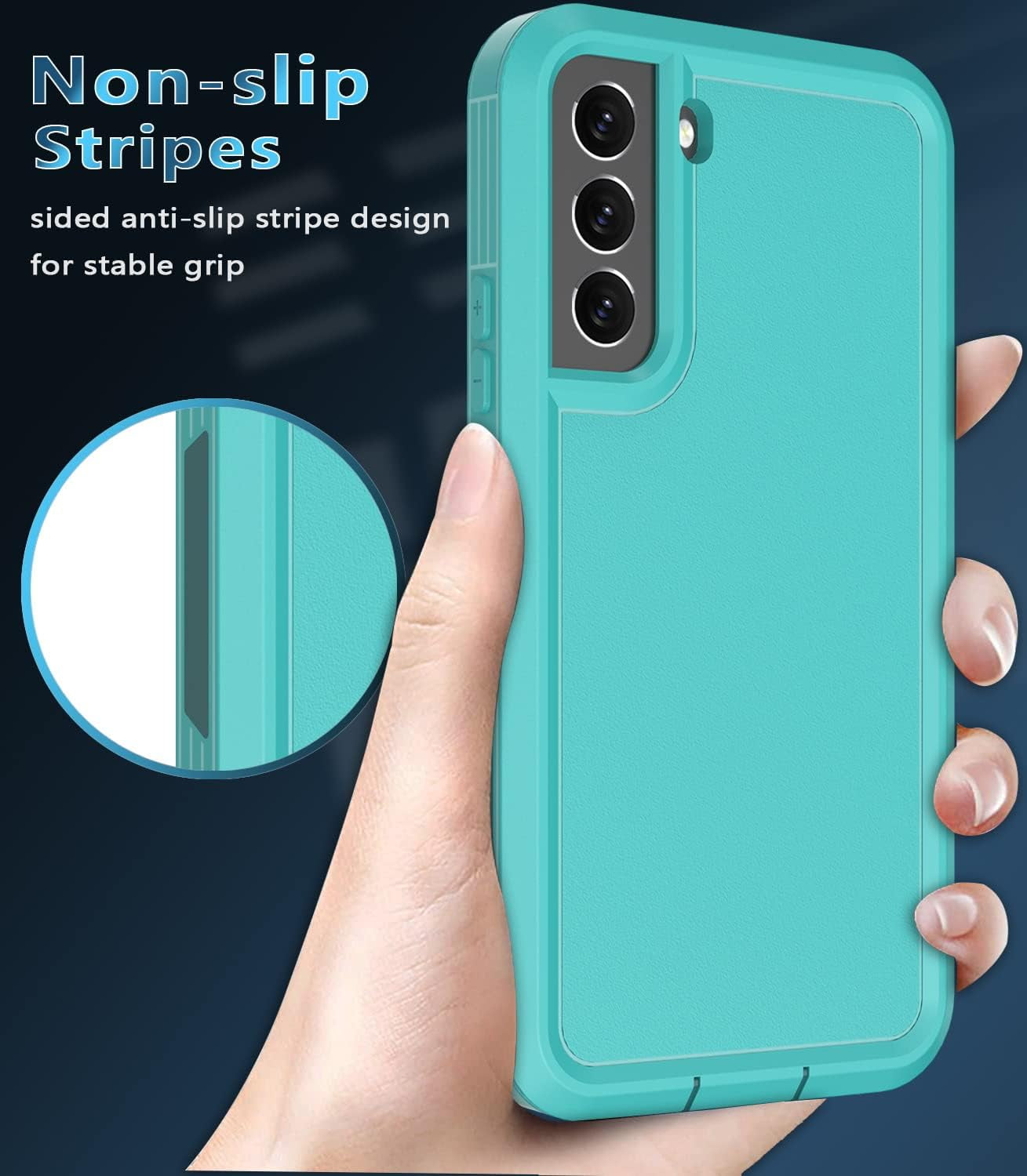 Guirble for Samsung Galaxy S22 plus Case,[Built in Screen Protector][Shockproof][Dropproof] Samsung S22 plus Case,Full-Body Rugged Military Grade Protective for S22 plus 5G Case 6.6 In(Teal)  Guirble   