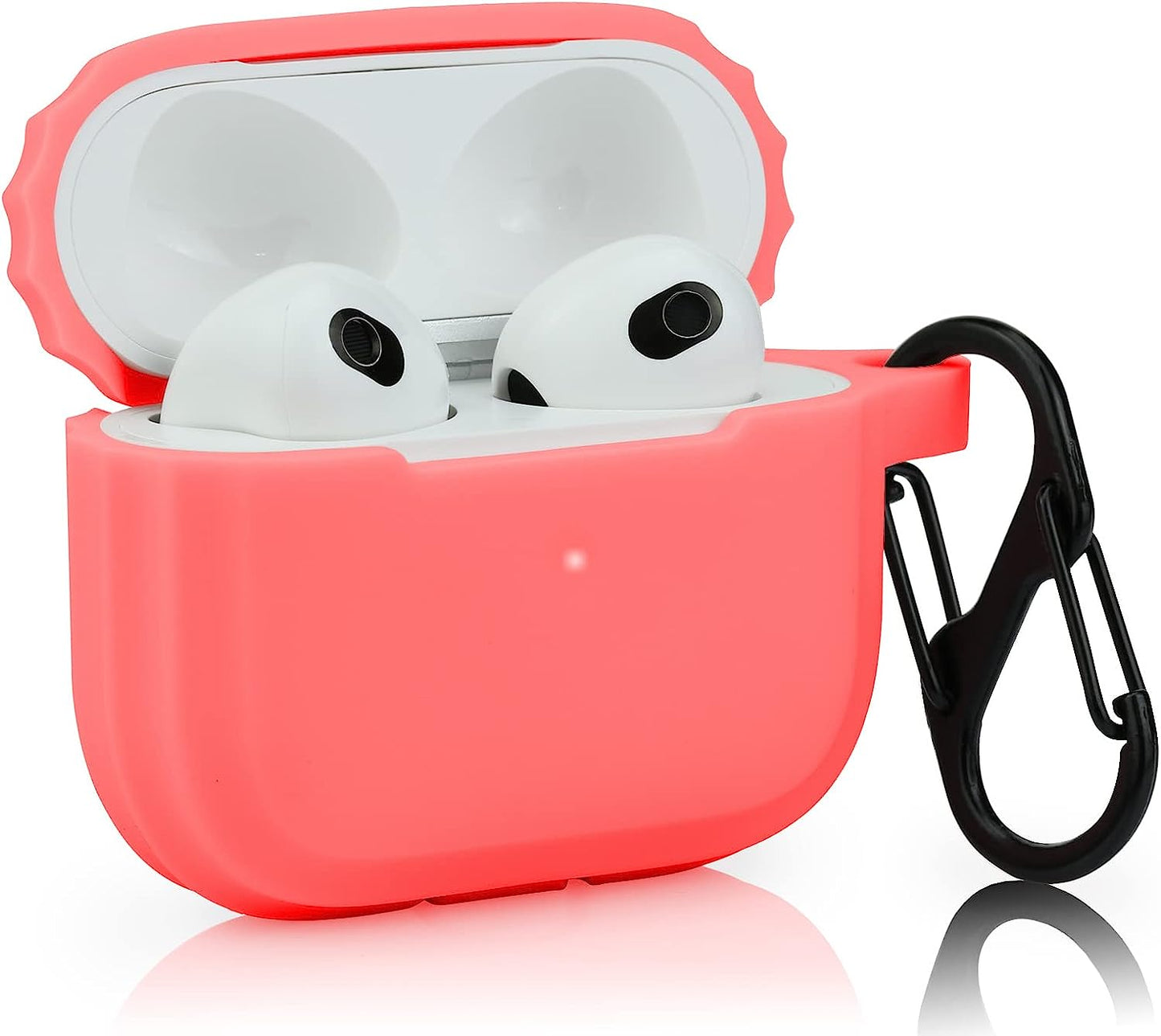 Case Airpods 3 Replacement for Apple Airpods 3Rd Generation 2021, Pink Airpod 3 Gen Silicone Protective Skin Sleeve Accessory Glow in Dark for Girl, Women - LEFXMOPHY  LEFXMOPHY Coral  