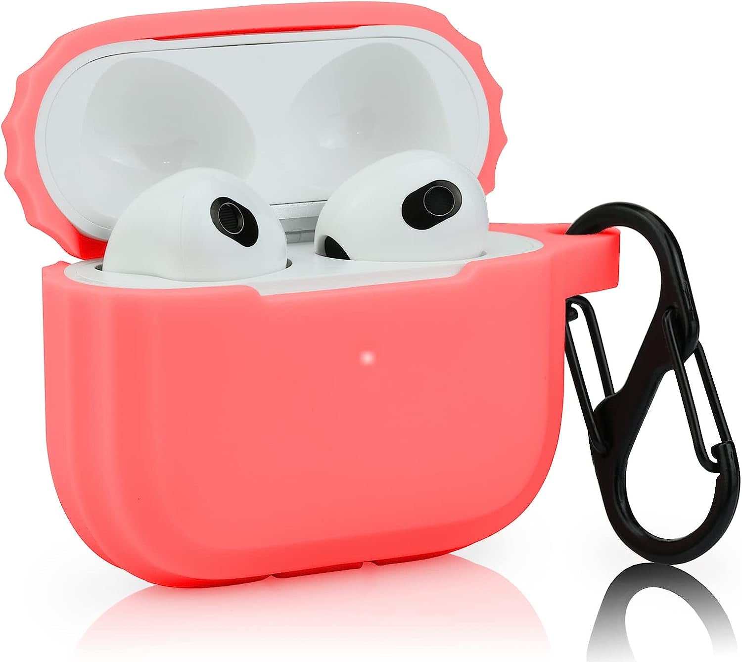Case Airpods 3 Replacement for Apple Airpods 3Rd Generation 2021, Pink Airpod 3 Gen Silicone Protective Skin Sleeve Accessory Glow in Dark for Girl, Women - LEFXMOPHY  LEFXMOPHY Coral  