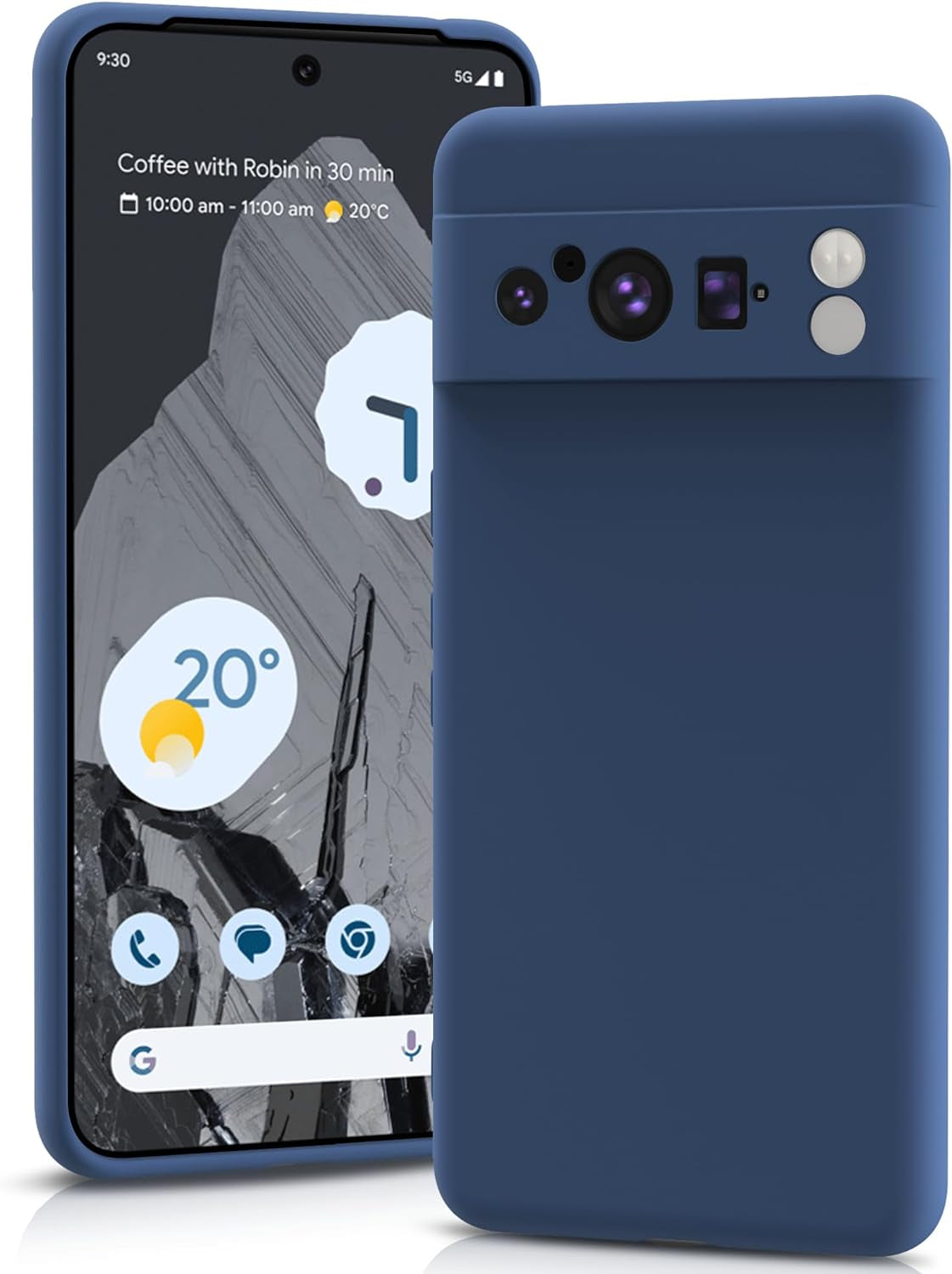 YATWIN Silicone Case for Google Pixel 7A 5G, Soft-Touch, Shockproof, Dustproof, Antiskid Full Body Armour Phone Cover for Google Pixel 7A 5G - Dark Green  YATWIN   