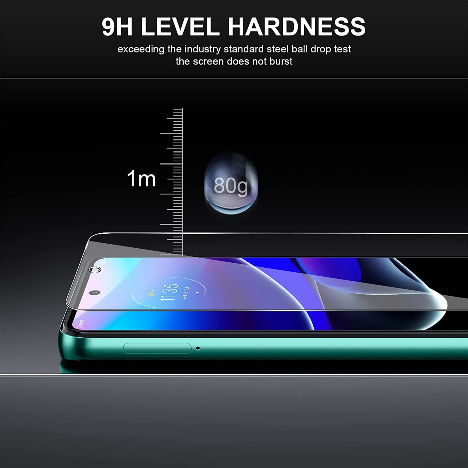 Eouine Screen Protector for Motorola Moto G Stylus 5G (2022),3 Pack 9H Tempered Glass,Easy to Install,Bubble-Free,Fingerprint Reader and Case Friendly  Eouine   