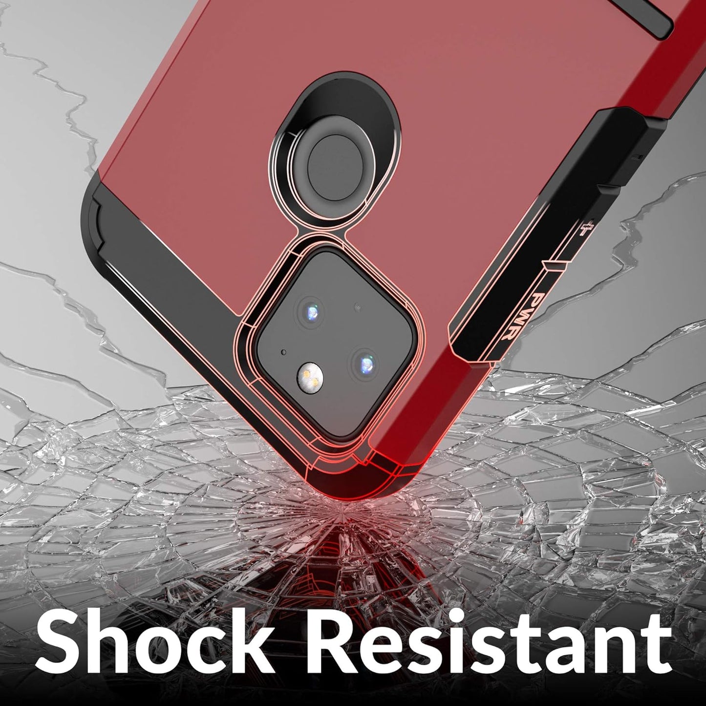 Crave Pixel 4A 5G Case, Strong Guard Protection Series Case for Google Pixel 4A (5G) - Red  Crave   