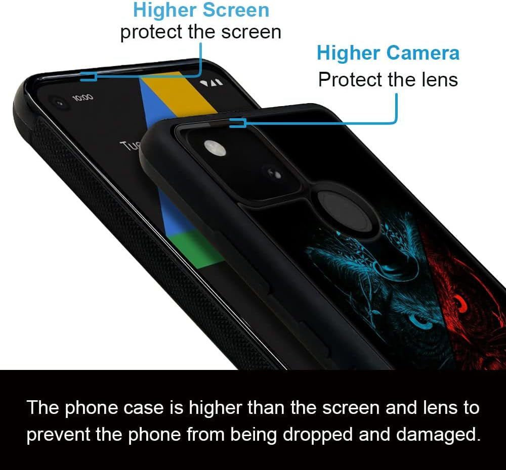 CARLOCA Case Compatible with Google Pixel 4A 5G Case,Gentleman Owl Case for Google Pixel 4A 5G Boys Men,Anti-Scratch Soft TPU Case for Google Pixel 4A 5G Case 6.2-Inch Gentleman Owl  CARLOCA   