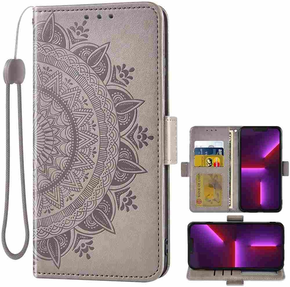 DIIGON Phone Cover Folio Wallet Case for LG G8, Premium PU Leather Slim Fit Cover for LG G8, 1 Photo Frame Slot, Friendly, Gray  DIIGON   