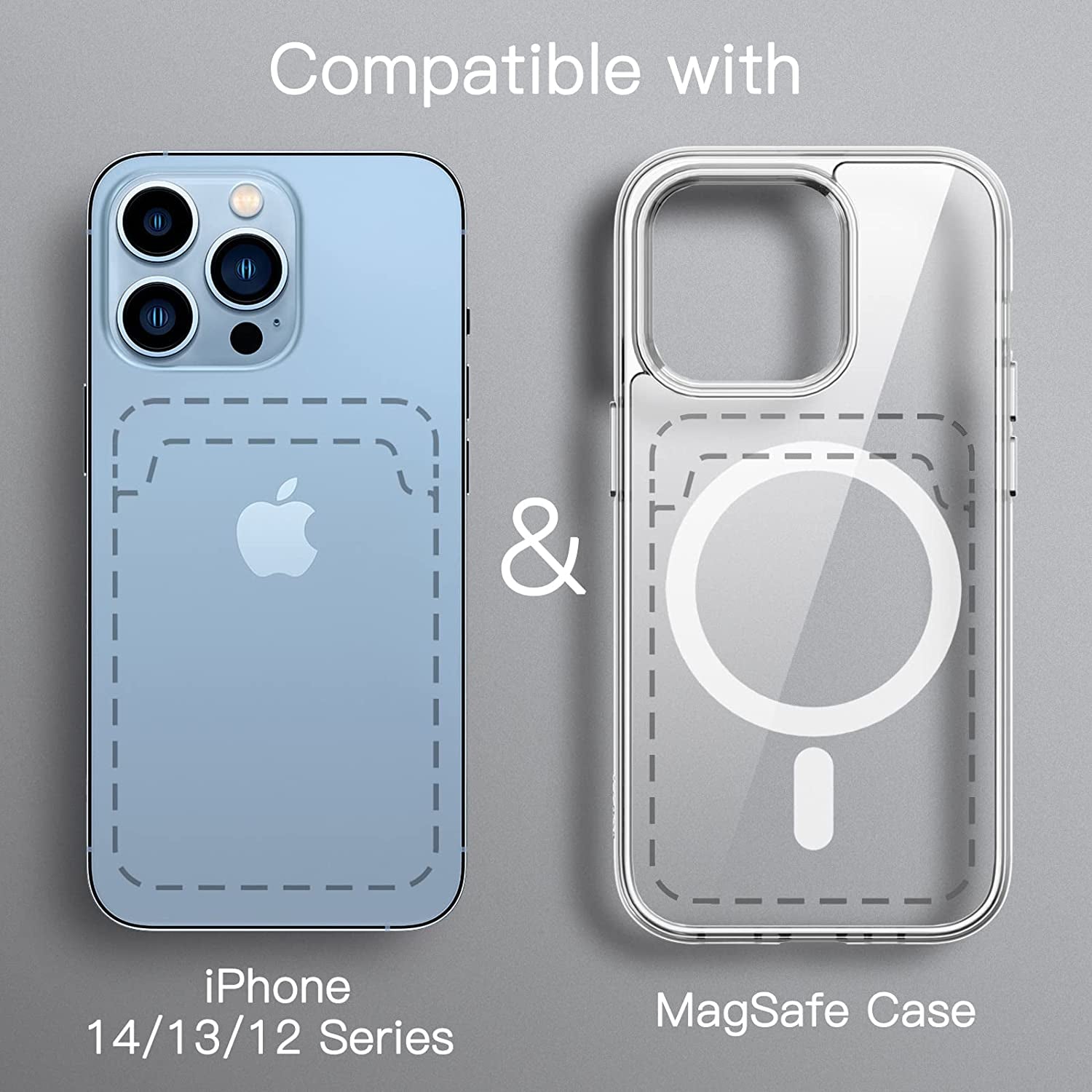 Jetech Magnetic Wallet Compatible with Magsafe for Iphone 14/13/12 Series, PU Phone Card Holder (Black)  JETech   