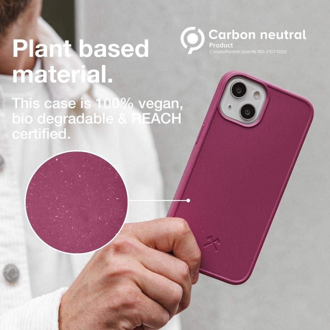 WOODCESSORIES - Phone Case for Iphone 13 Mini Case Biodegradeable Red - Ecofriendly, Made of Plants  LiveSteil GmbH   