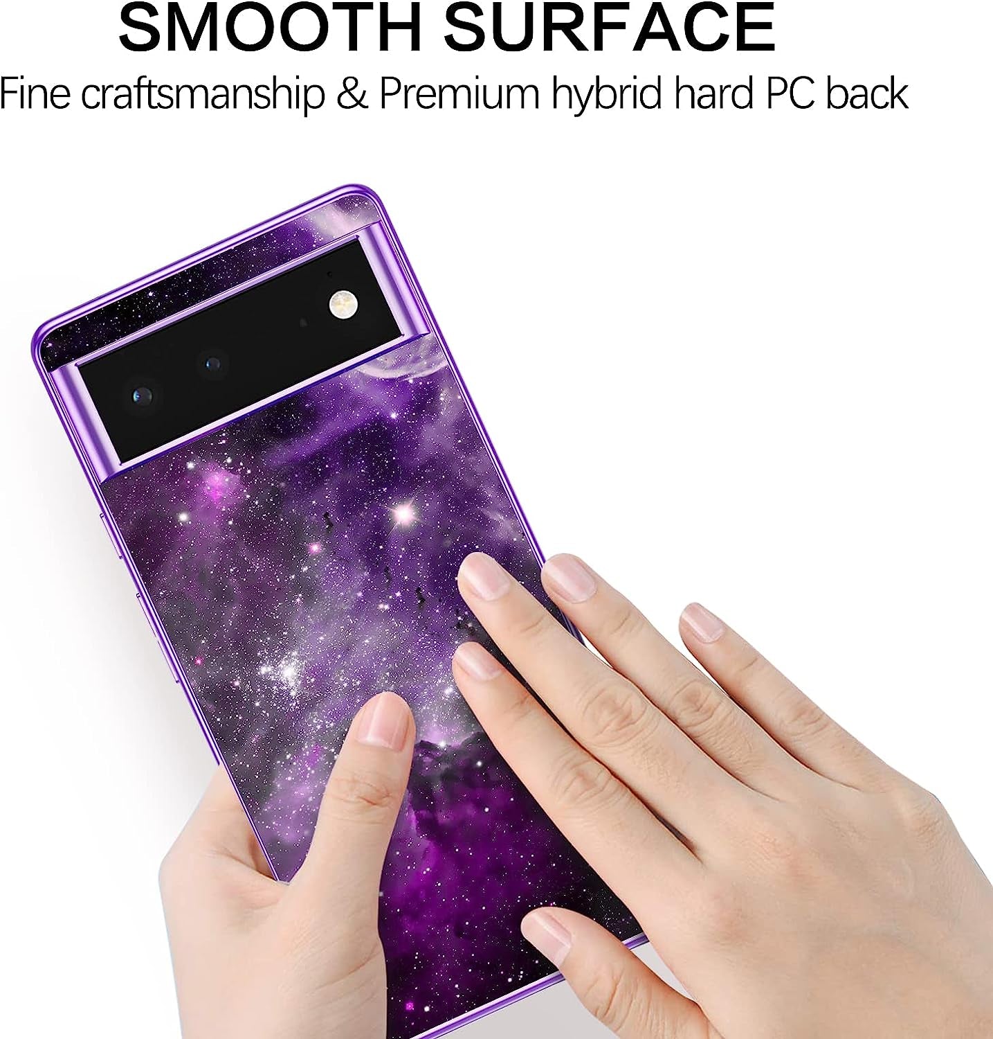 BENTOBEN Pixel 6 Case, Google Pixel 6 Case, Slim Fit Glow in the Dark Soft Flexible Bumper Protective Shockproof anti Scratch Non-Slip Cute Case Cover for Google Pixel 6 (2021) 6.4 Inch, Purple Nebula  BENTOBEN   