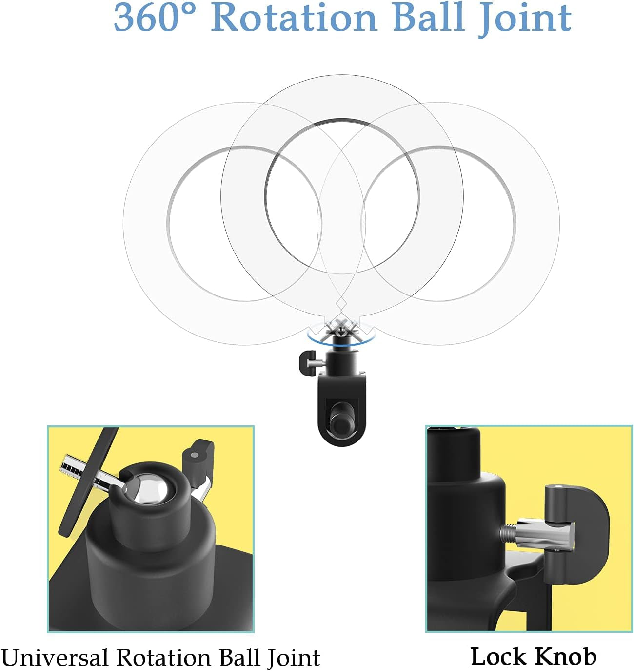 REDZHONG LED Ring Light Video Conference Lighting - 6 Selfie Light with Tripod Stand | Circle Light for Phone Computer Desktop Monitor Laptop & Zoom Light for Webcam Live Streaming Makeup, White  REDZHONG   