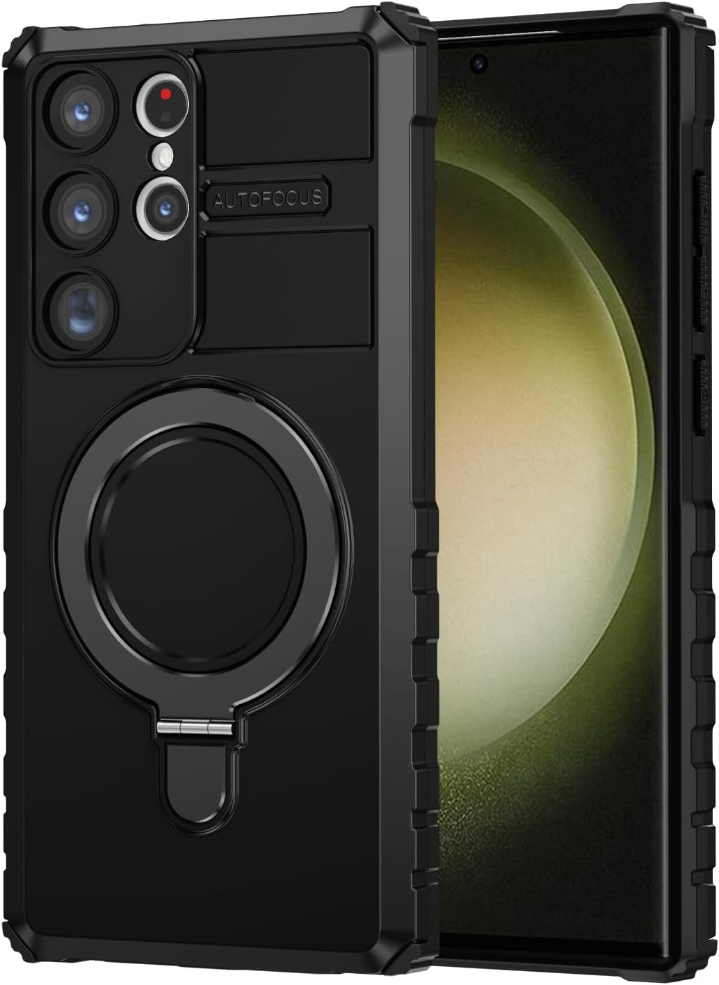 THMEIRA Samsung Galaxy Note 20 Ultra Magnetic Case [Compatible with Magsafe] Samsung Galaxy Note 20 Ultra Case with Ring Kickstand, Military Grade Heavy Duty Case for Samsung Note 20 Ultra, Green  THMEIRA Black Samsung S23 Ultra 