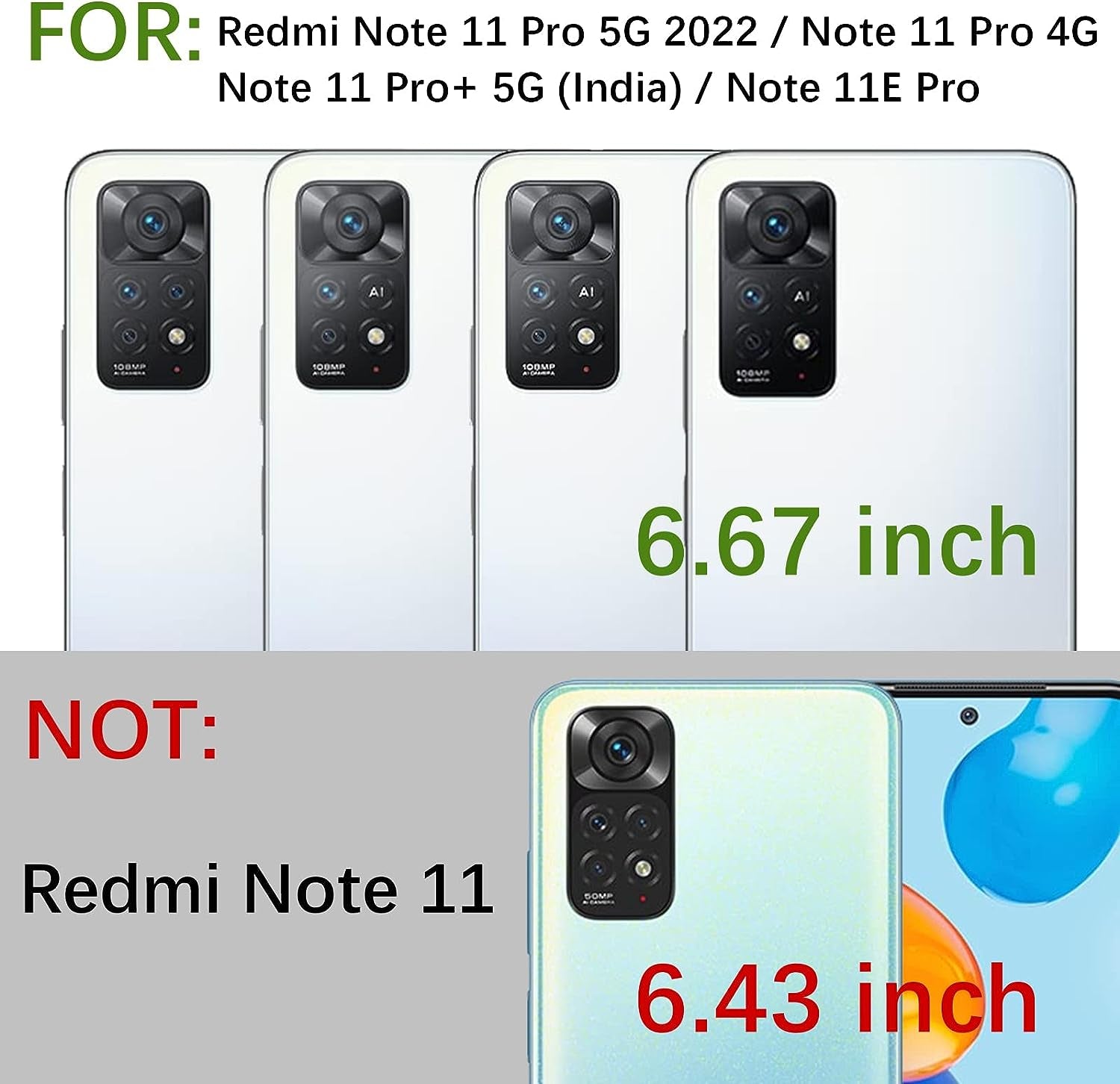 TSAYGFK for Xiaomi Redmi Note 11 Pro 5G Case for Women Glitter Crystal Soft Stylish Clear TPU Luxury Bling Cute Protective Cover with Kickstand Strap for Redmi Note 11 Pro 5G/4G (Glitter Rose)  TSAYGFK   