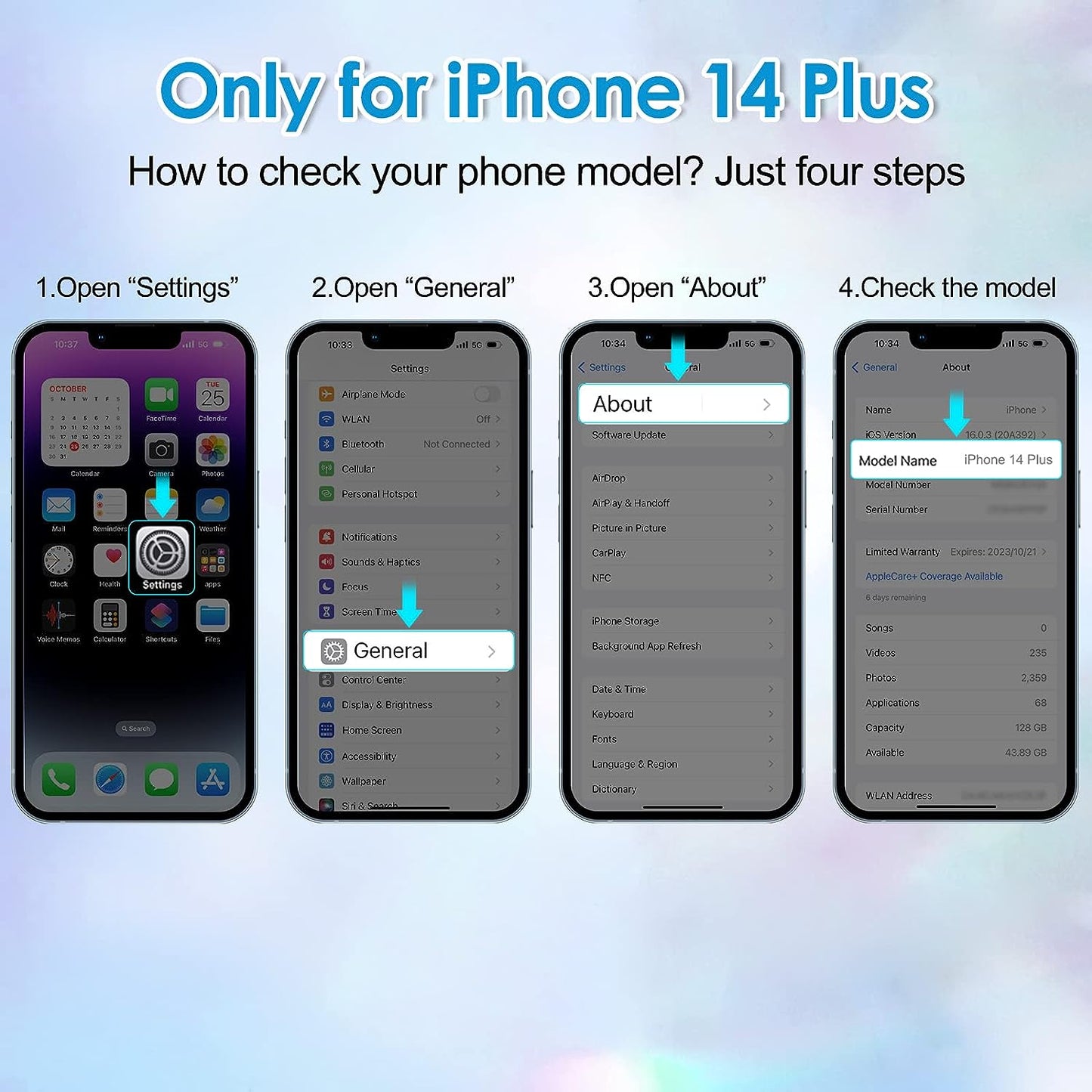 Hython for Iphone 14 plus Case, Heavy Duty Full-Body Defender Protective Phone Cases Glitter Bling Sparkle Hard Shell Hybrid Shockproof/Drop Proof 3-Layer Military Rubber Bumper Cover for Women Girls  Hython   