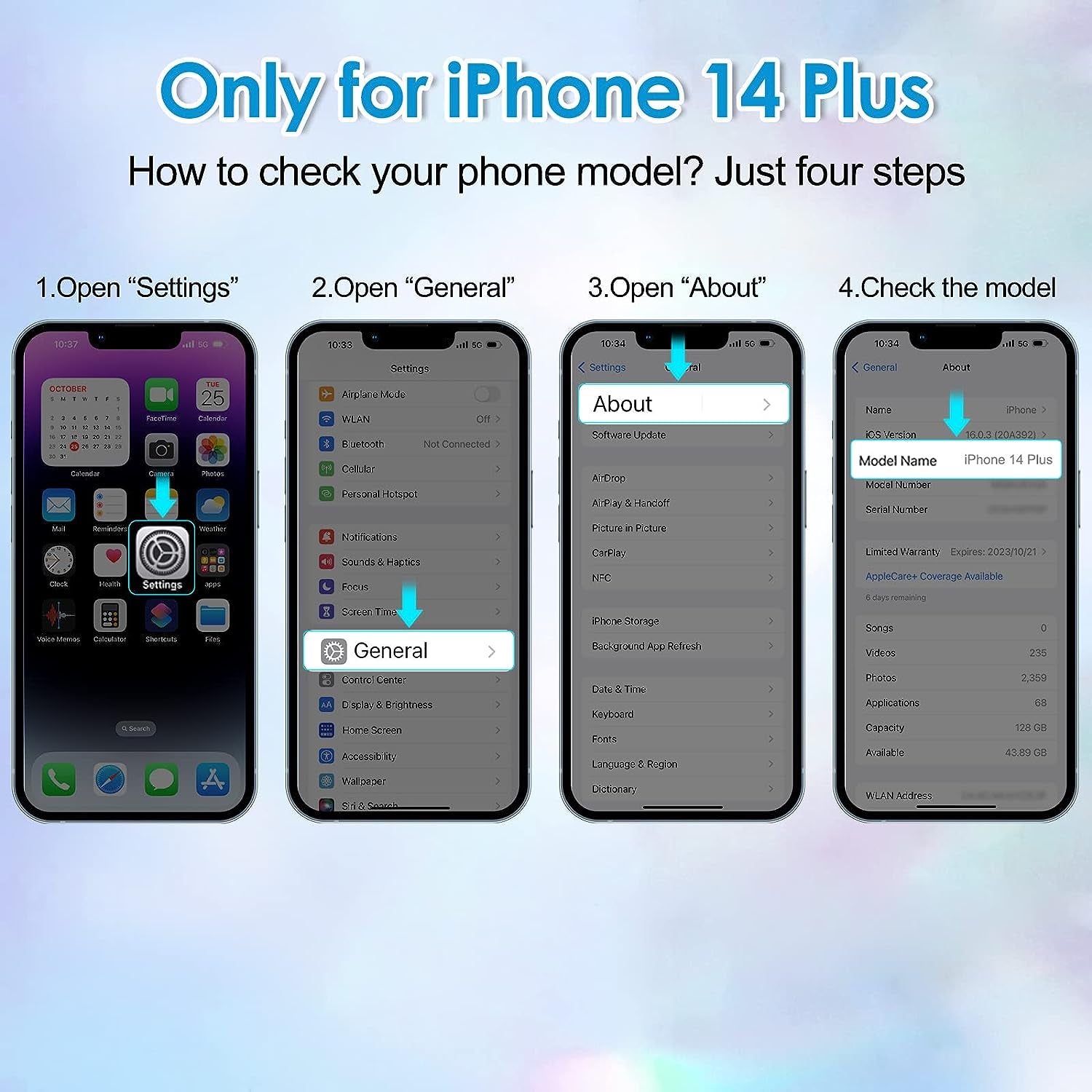 Hython for Iphone 14 plus Case, Heavy Duty Full-Body Defender Protective Phone Cases Glitter Bling Sparkle Hard Shell Hybrid Shockproof/Drop Proof 3-Layer Military Rubber Bumper Cover for Women Girls  Hython   