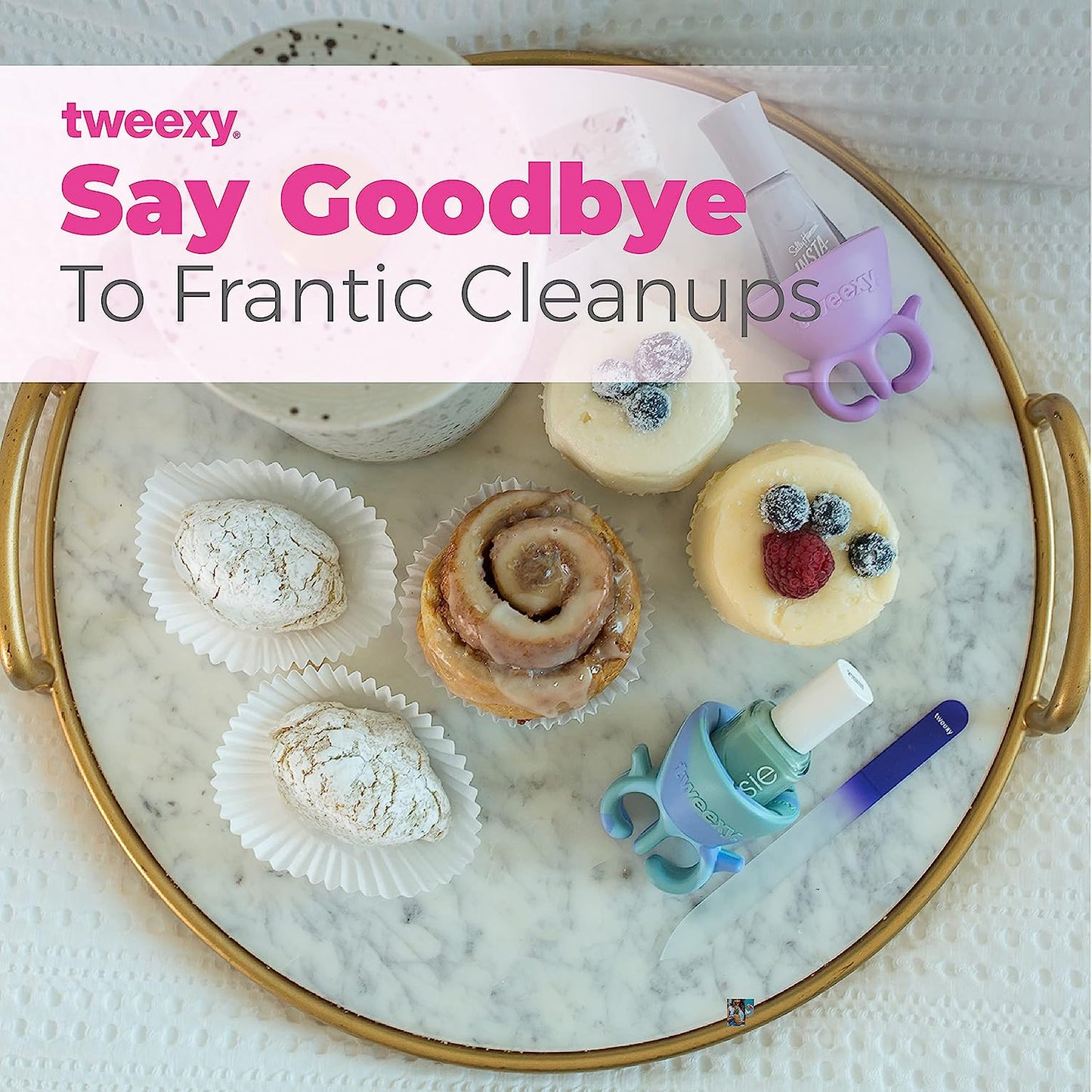 Tweexy Wearable Nail Polish Holder Ring - Nail Polish Bottle Holder for Easy Application | Perfect for Fingernail Painting, Manicure & Pedicure | Nail Polish Accessories (Camo)  Station 22, LLC   