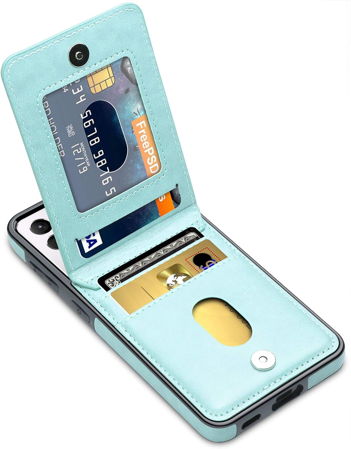 Lakibeibi Samsung Galaxy S21 Ultra Case, S21 Ultra Phone Case, Dual Layer Lightweight Premium Leather Wallet Case with Card Holders Flip Protective Case for Samsung Galaxy S21 Ultra (2021), Purple  LakiBeibi Mint Galaxy S21 Plus 6.7" 