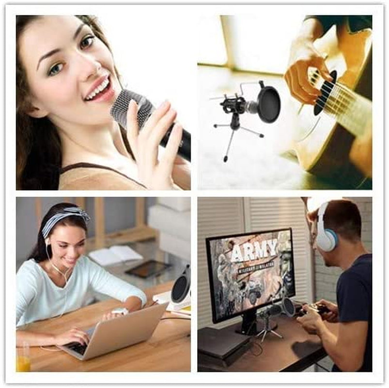 LOOYUAN Condenser Recording Microphone 3.5Mm Plug and Play PC Microphone, Broadcast Microphone for Computer Desktop Laptop MAC Windows Online Chatting Podcast Skype Youtube Game  LOOYUAN   
