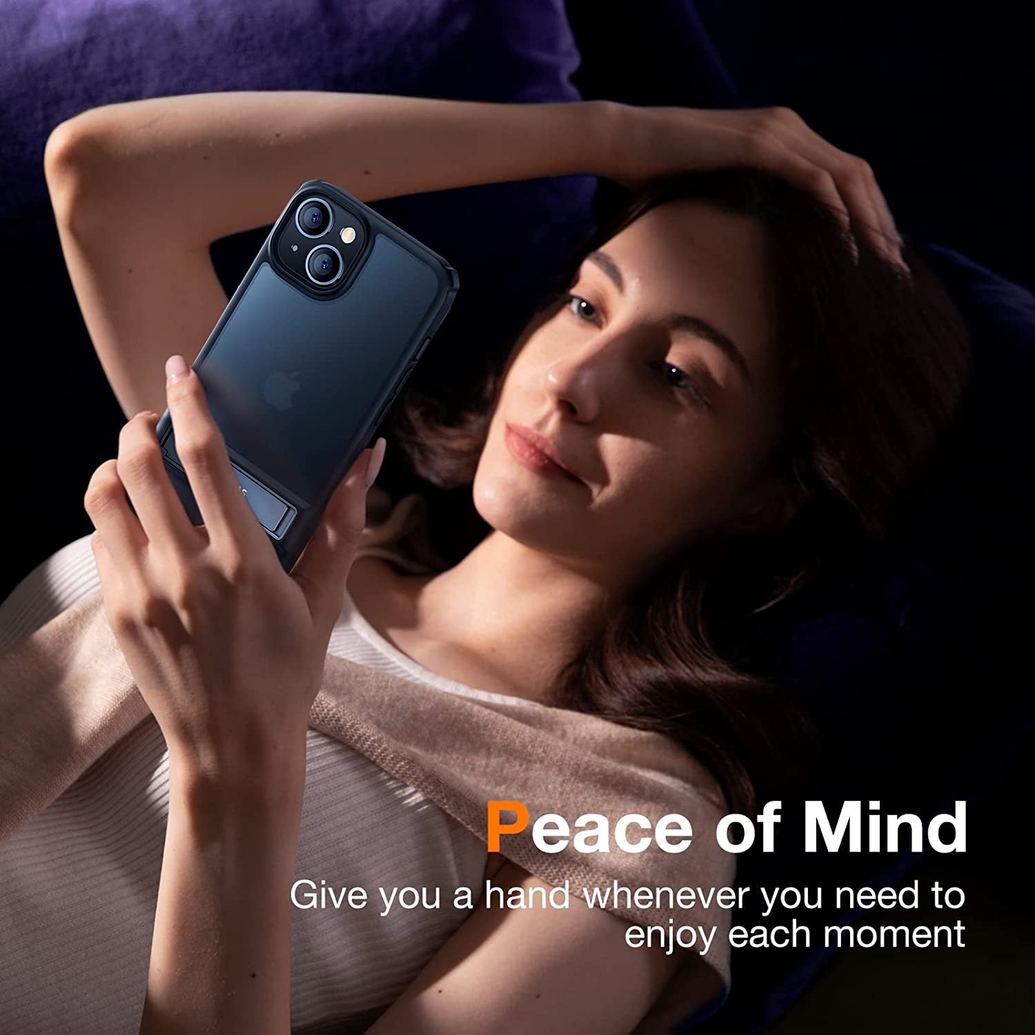 TORRAS Marsclimber Designed for Iphone 13 Case/Iphone 14 Case, [3 Stand Ways] [8FT Military Grade Shockproof] Translucent Matte Thin Slim Phone Case for Iphone 14/ Iphone 13 with Stand, Black  TORRAS   