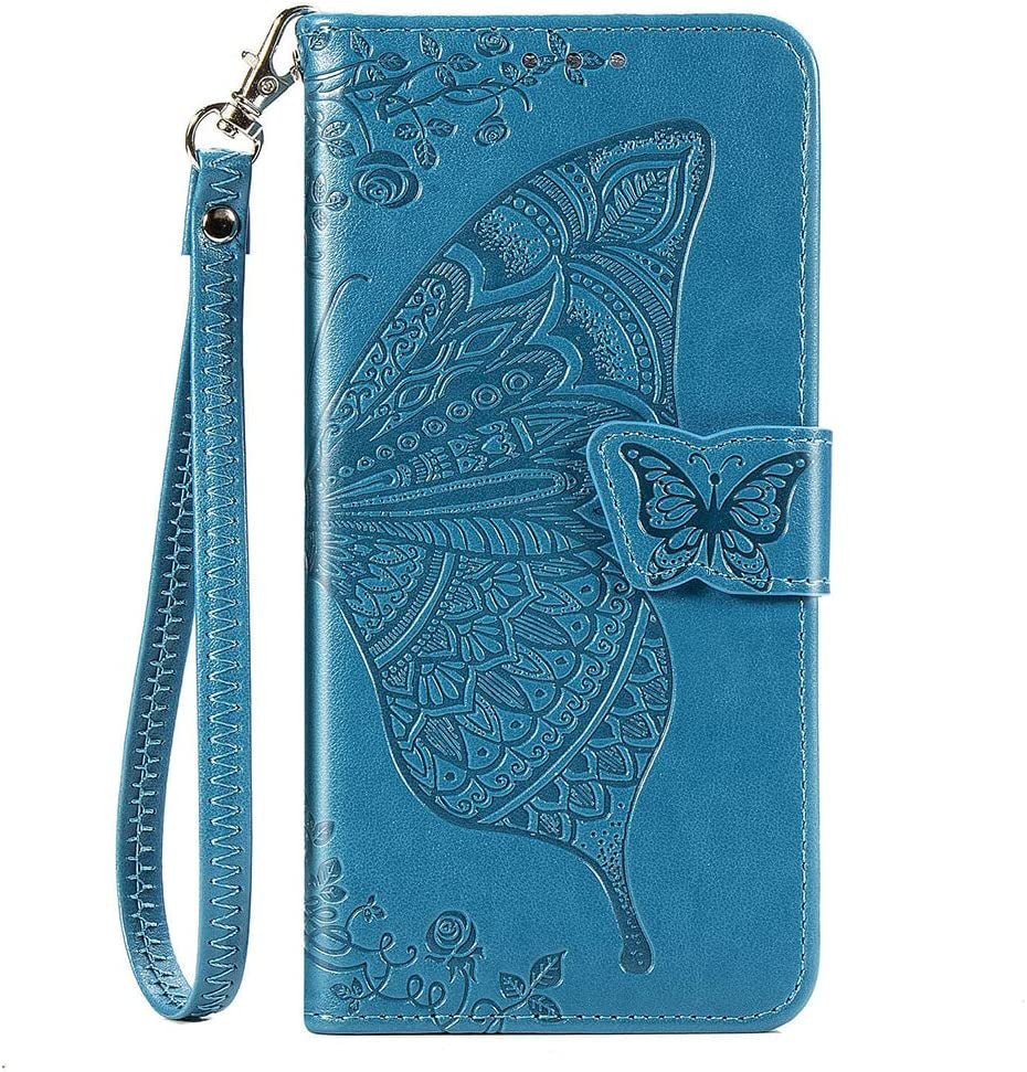 NKECXKJ LG G8 Thinq Case, Design for LG G8/G8 Thinq Case with Card Holder Stand Kickstand for Women Men Girls Boys,Lgg8/G8Thinq Wallet Cute PU Leather Flip Protective Cover 6.1 Inch-Blue  NKECXKJ   