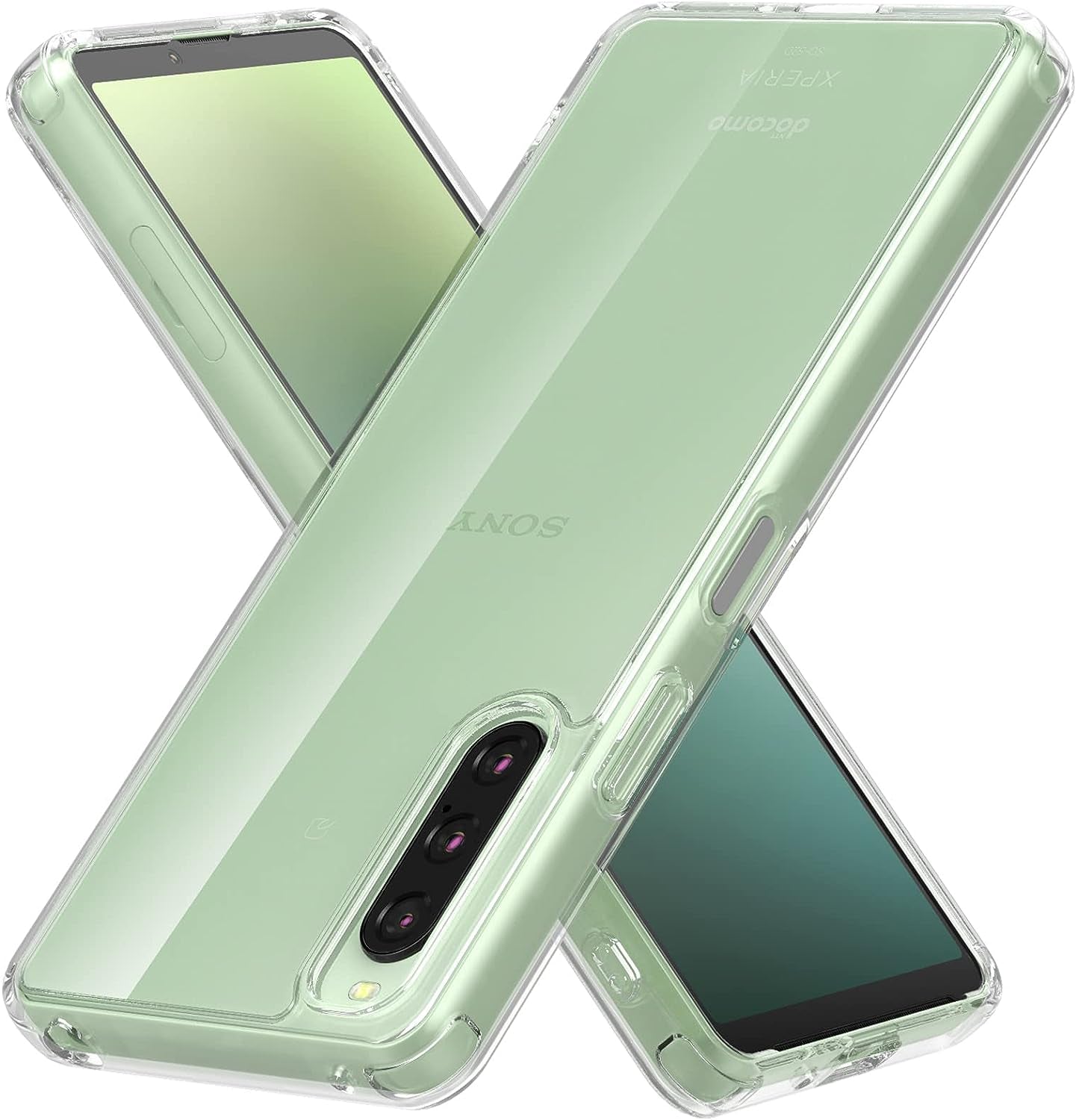 Foluu for Sony Xperia 10 V 2023 Case, Hard PC Back & Soft TPU Bumper Protective Shockproof Case for Sony Xperia 10 V 5G 2023 Clear  Foluu   