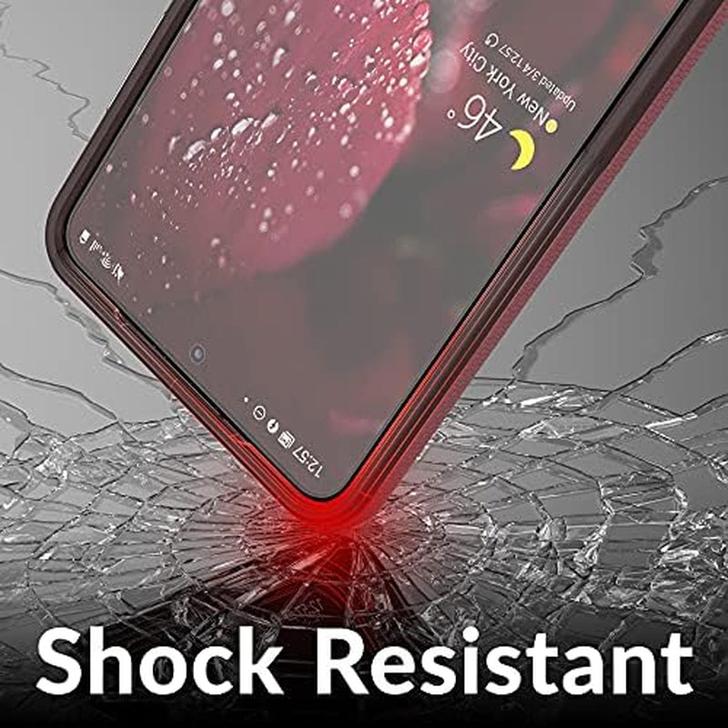 Crave Dual Guard for Galaxy S21 Case, Shockproof Protection Dual Layer Case for Samsung Galaxy S21, S21 5G (6.2 Inch) - Berry  Crave   