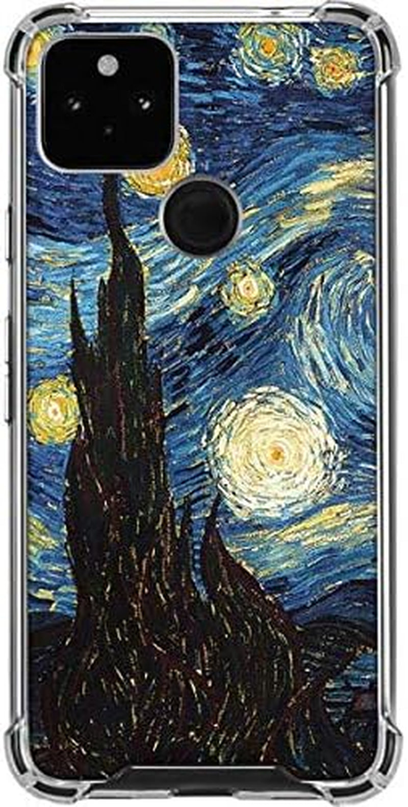 Skinit Clear Phone Case Compatible with Google Pixel 4A 5G - Bridgeman Art Van Gogh - the Starry Night Design  Skinit   