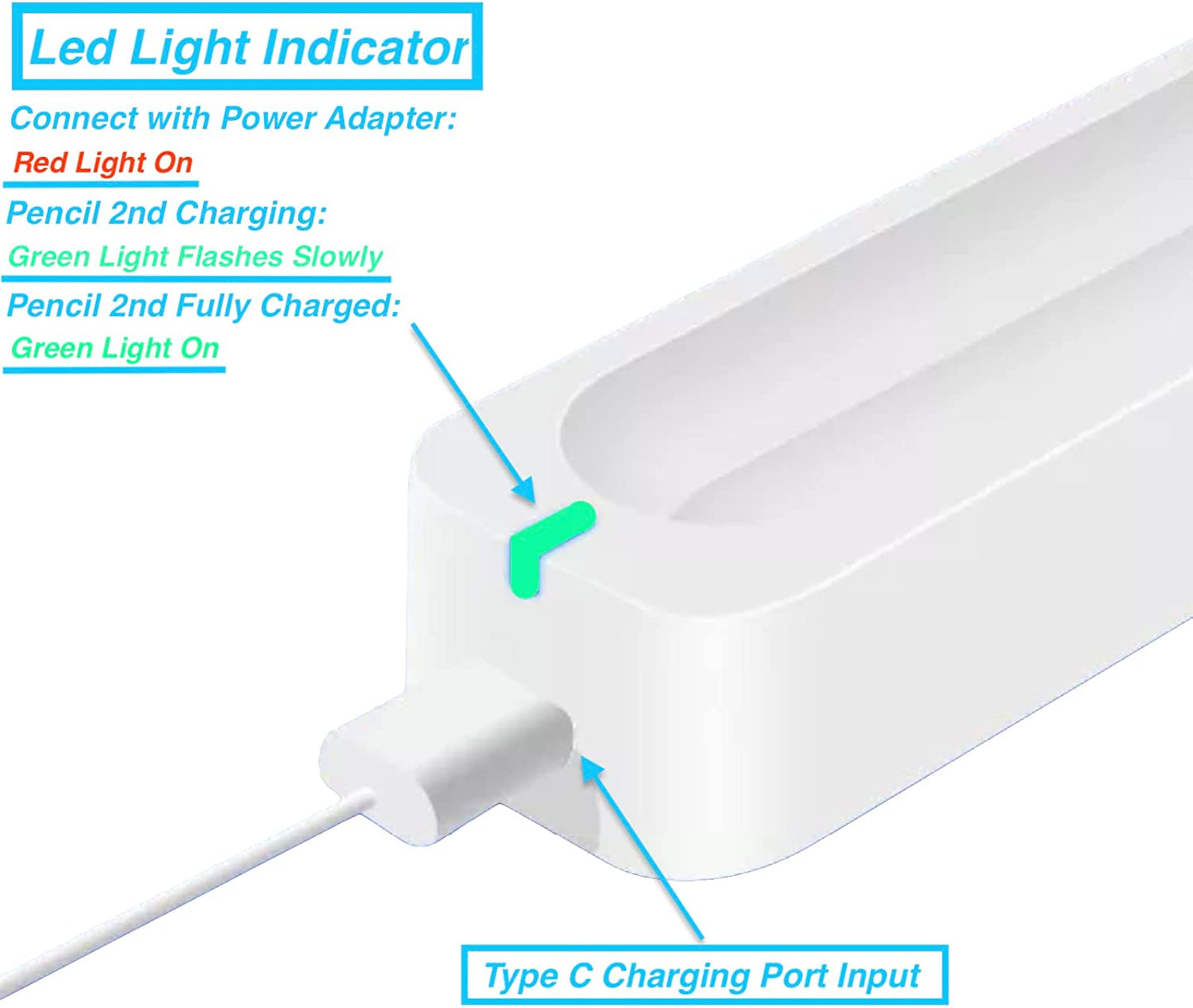 Charging Case for Apple Pencil 2Nd Generation Only, ARMOLABX Magnetic Wireless Charger Compatible with Ipad Pencil 2Nd, Apple Pencil 2 Charger [Charging and Carrying 2 in 1]  ARMOLABX   