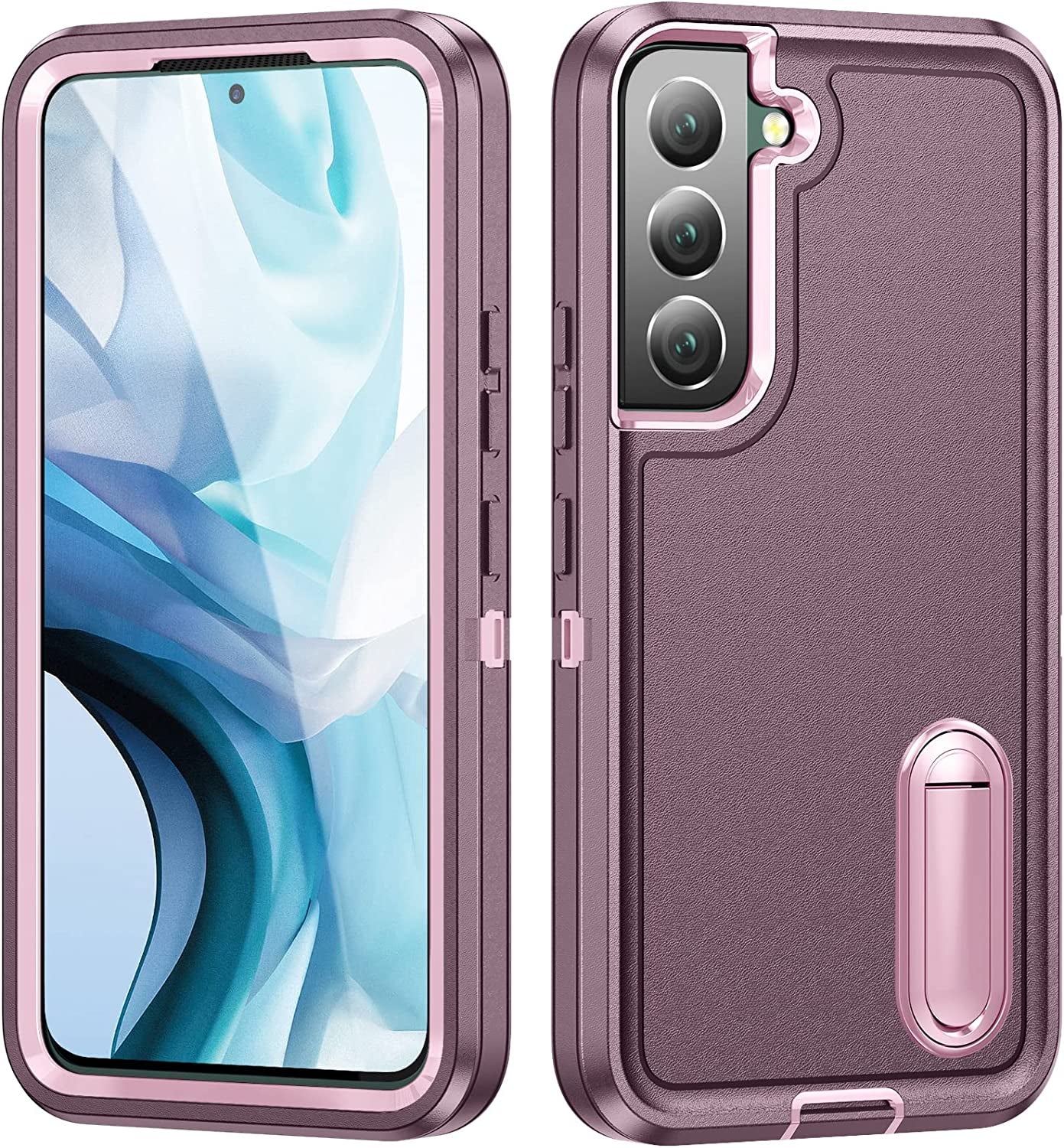 Idweel Galaxy S22 plus Case, Purple Pink Galaxy S22 plus Case with Stand for Women Girls,Heavy Duty Protection Shockproof Anti-Scratch Slim Fit Protective Durable Case Hard Cover,Purple/Pink  IDweel   