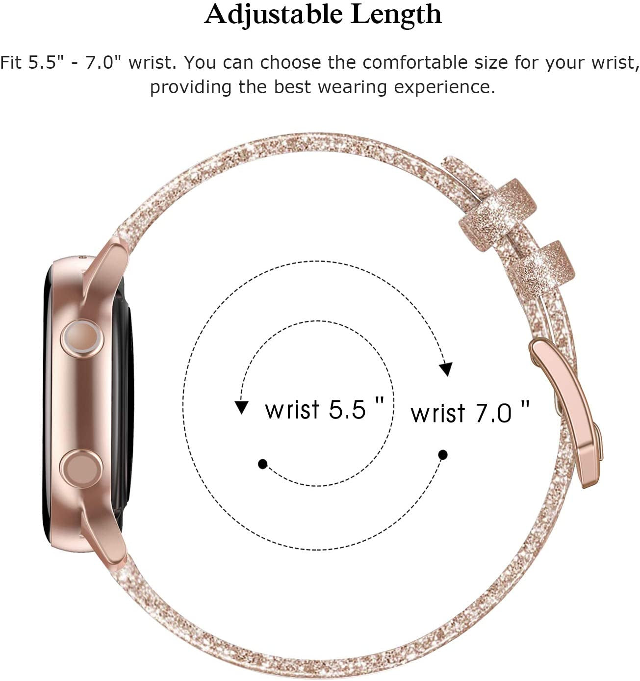 SWEES Compatible for Samsung Galaxy Watch 5 Band 40Mm 44Mm / Galaxy Watch 5 Pro Band 45Mm / Galaxy Watch 4 Band, 20Mm Slim Thin Genuine Leather Replacement Bands for Galaxy Watch 4 Classic Women Men  SWEES   