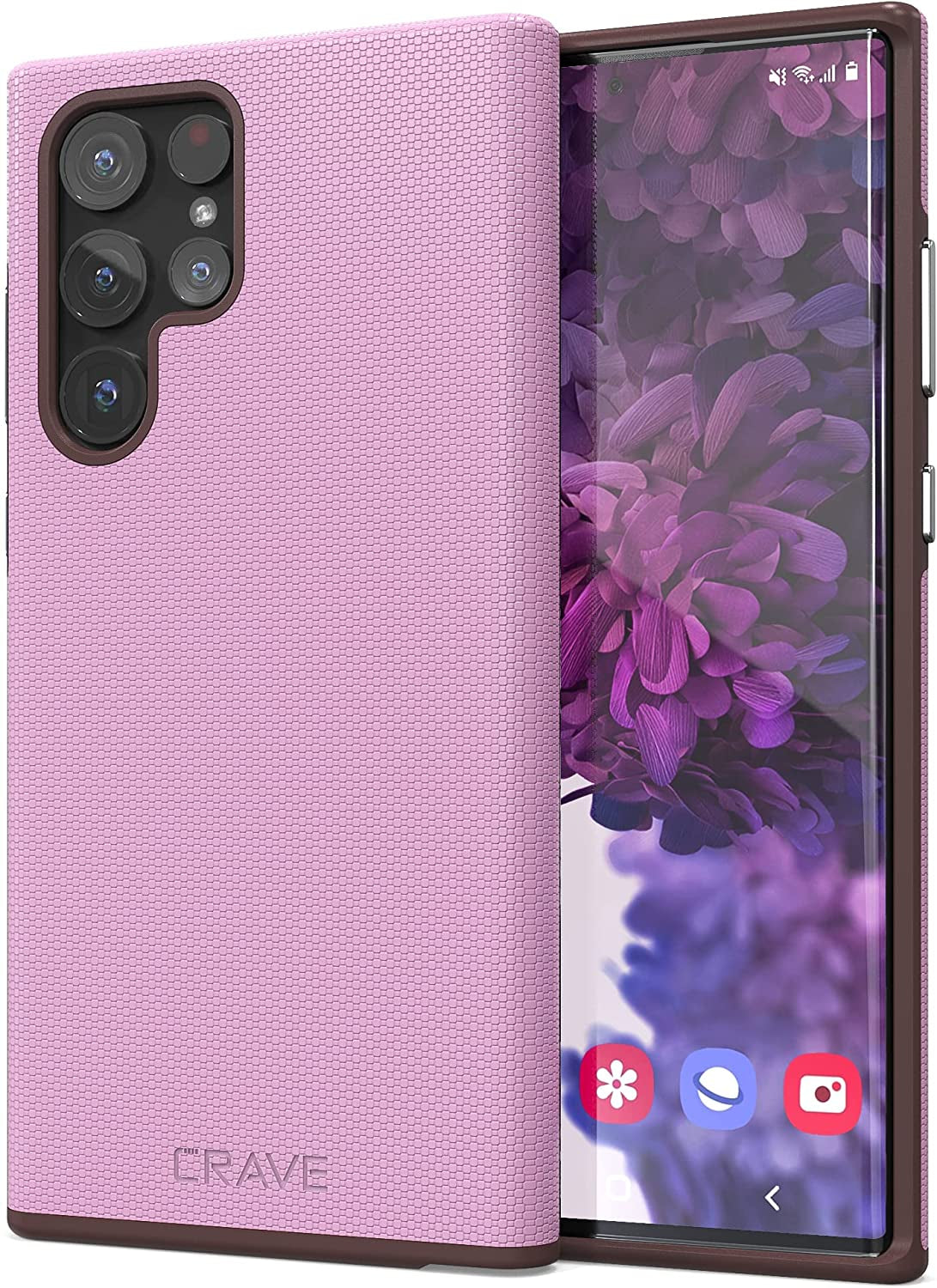 Crave Dual Guard for Samsung Galaxy S22 Ultra Case, Shockproof Protection Dual Layer Case for Samsung Galaxy S22 Ultra, S22 Ultra 5G - Aqua  Crave Lilac  