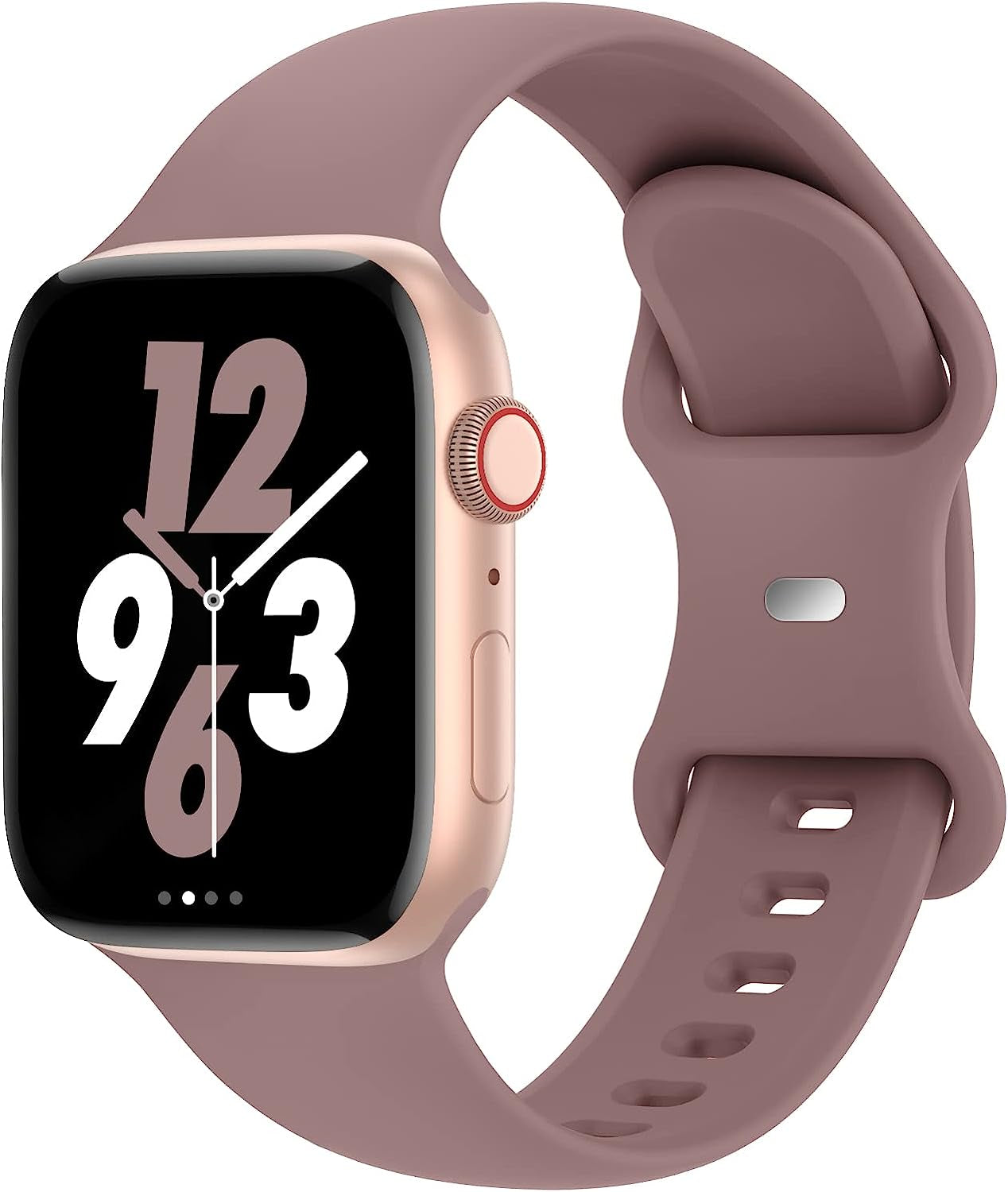 Acrbiutu Bands Compatible with Apple Watch 38Mm 40Mm 41Mm 42Mm 44Mm 45Mm 49Mm, Replacement Soft Silicone Sport Accessory Strap Wristbands for Iwatch Series Ultra 8/7/6/5/4/3/2/1 SE Women Men  Acrbiutu A,Smoke Violet 42/44/45/49mm M/L 