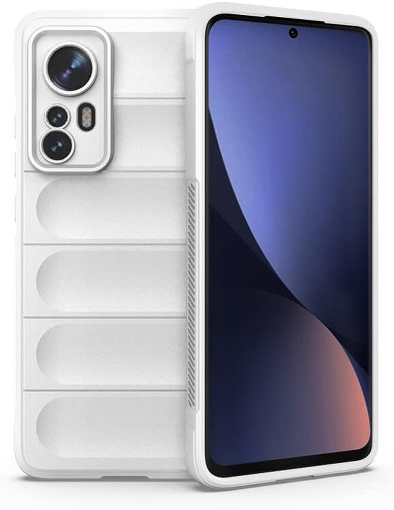 Xiaomi 12 Lite Case, Eabhulie Flexible TPU Silicone Non-Slip Shock-Absorbent Case Cover for Xiaomi 12 Lite Green  EabHulie White  