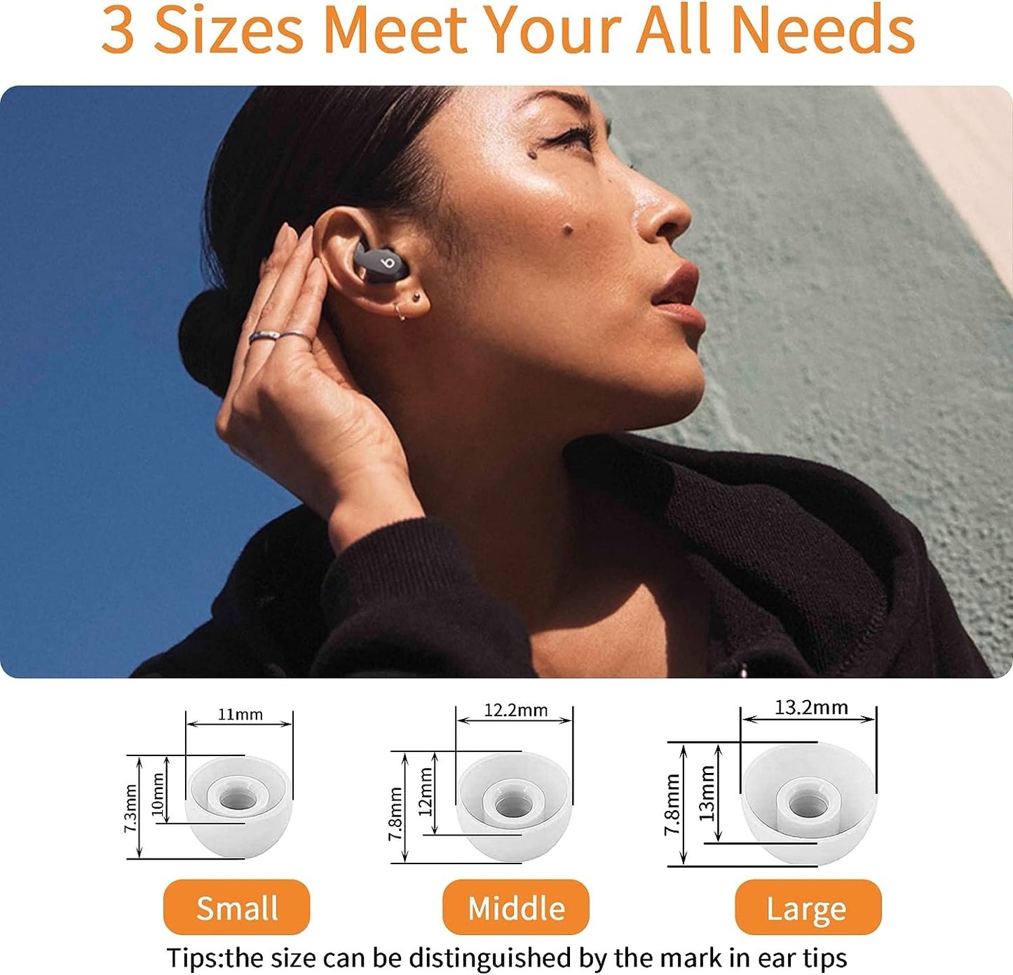 U.Ehome [4 in 1] for Beats Fit Pro Case Cover with Cleaner Kit&Replacement Eartips(S/M/L),Cover Compatible with Beats Fit Pro 2021 Earbuds Armor，Soft Silicone Beats Fit Pro Case with Keychain  U. EHome   