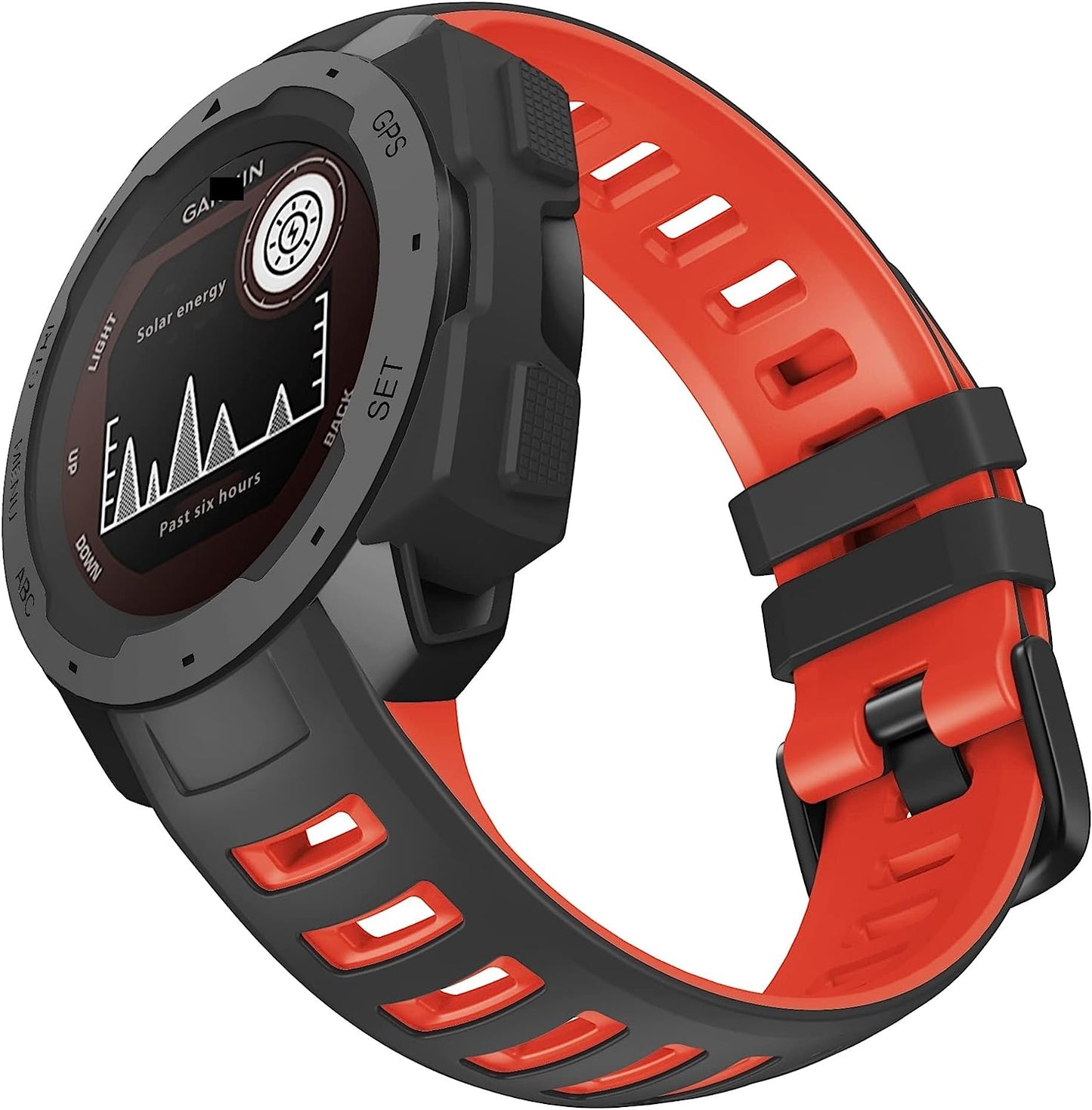 KGDHB Sports Silicone Strap for Garmin Instinct Watchband Replacement 22MM Watch Band for Garmin Instinct Esports/Tide/Solar Bracelet  KGDHB D For Instinct Tide 