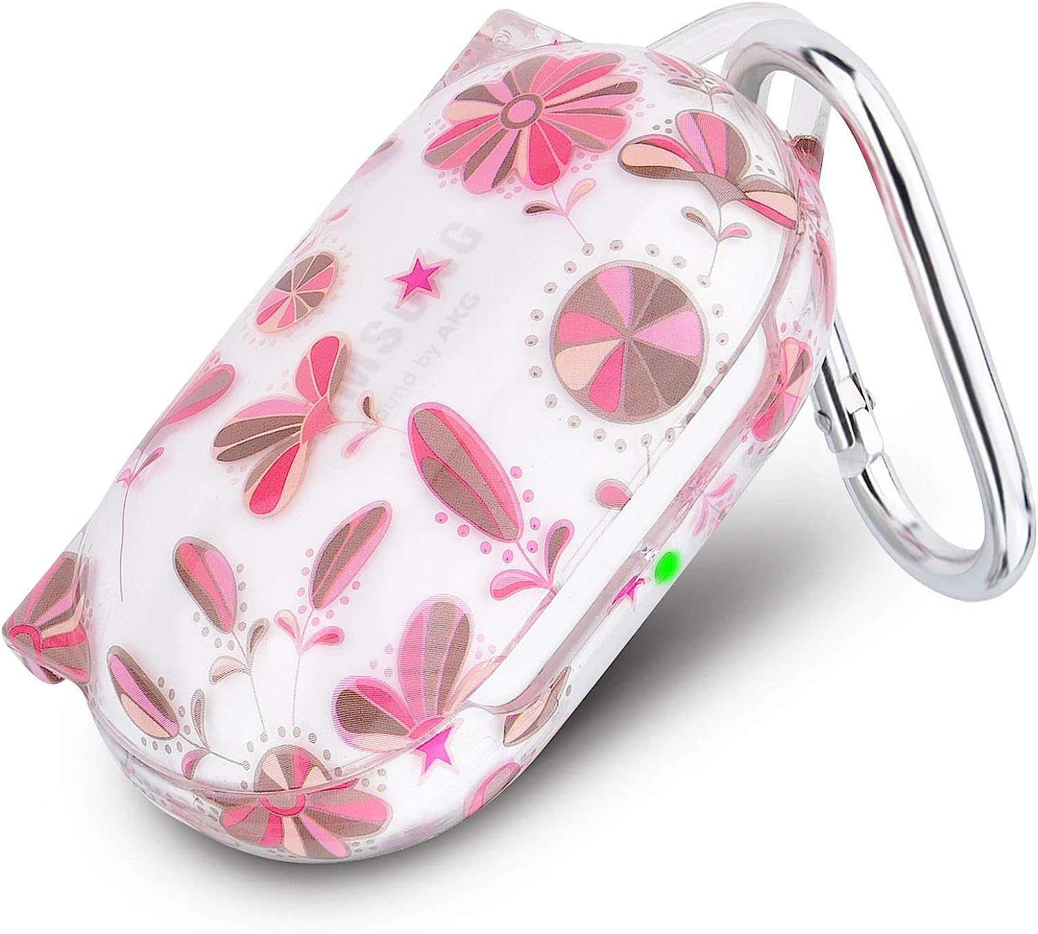 V-MORO Galaxy Buds plus Case,Cute Clear TPU Case Compatible with Samsung Galaxy Buds+ plus Full Protective Case for Samsung Galaxy Buds+ plus Hard Charging Case Cover Green Rose  V-MORO Star+Flower  