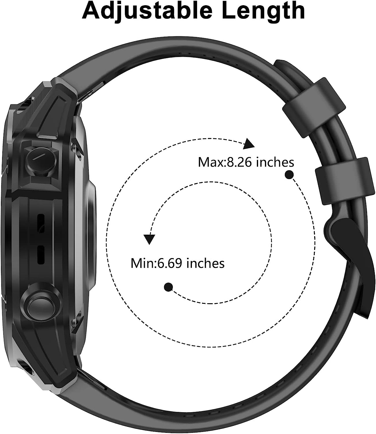 ISABAKE Compatible with Fenix 7 Band, 22Mm Easy-Fit Sport Strap Silicone Watch Band Replacement for Fenix 6/Fenix 5 Plus/Fenix 5 Smartwatch  ISABAKE   