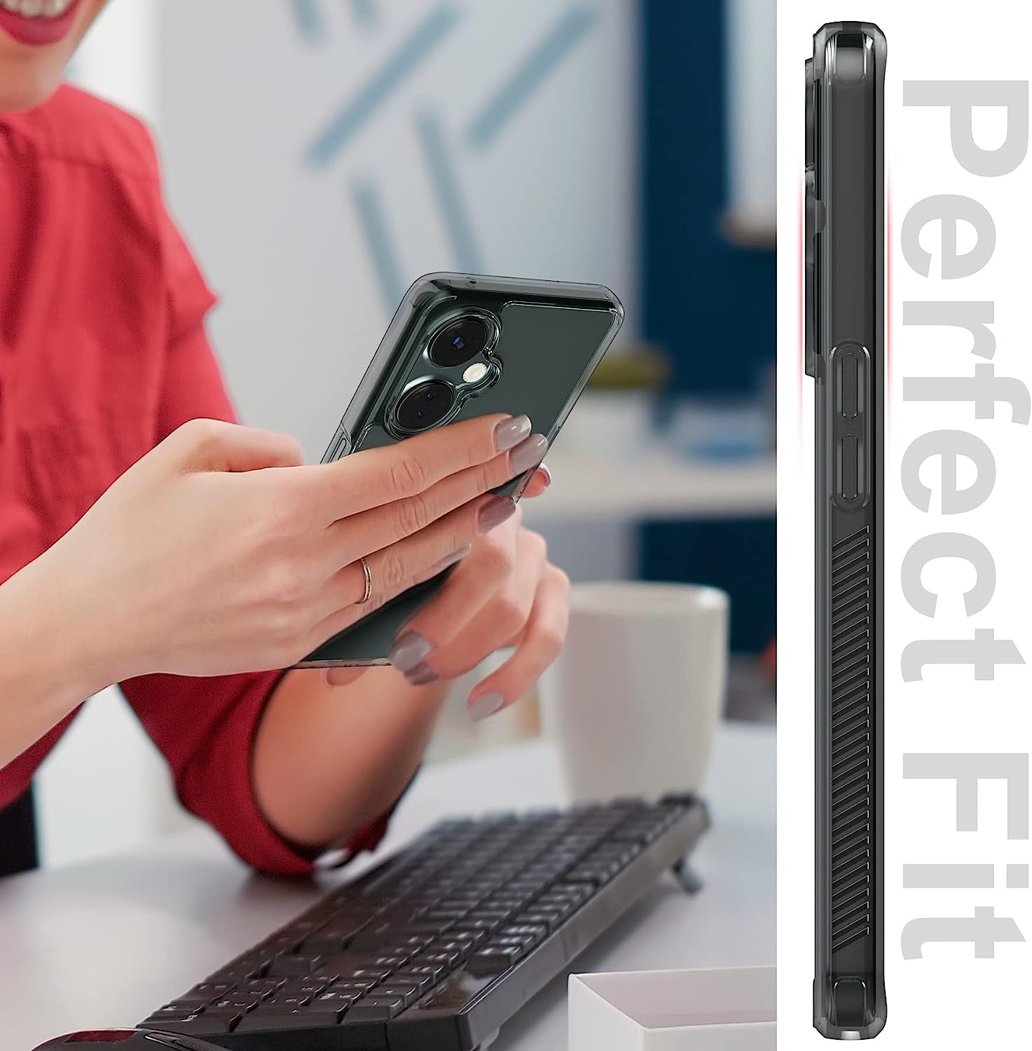 Foluu for Oneplus Nord N30 5G/Oneplus Nord CE 3 Lite 5G Case, Hard PC Back & Soft TPU Bumper Protective Shockproof Case for Oneplus Nord N30 5G 2023  Foluu   