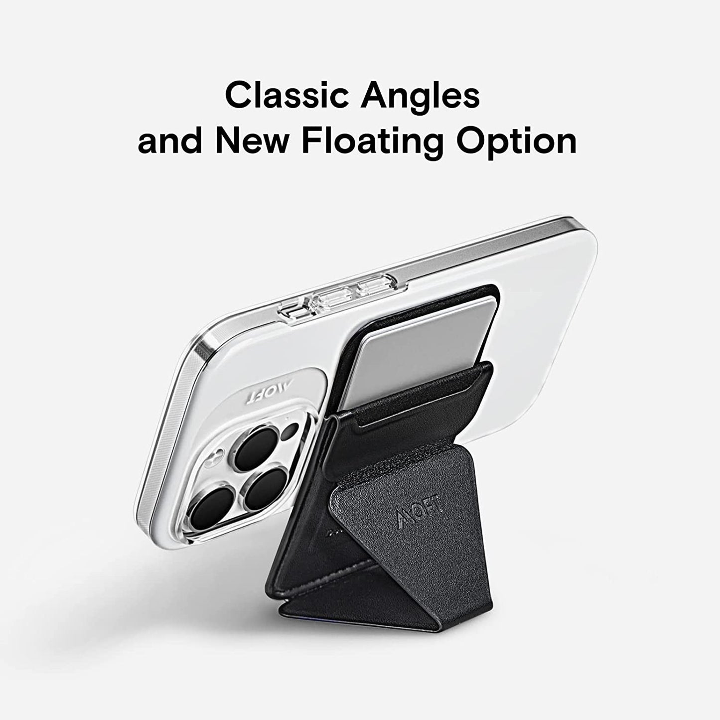 MOFT Magsafe Wallet Stand for Iphone 14/13/12 Series Magsafe Compatible Phone Stand with 3 Viewing Angles (Night Black)  MOFT LIMITED   