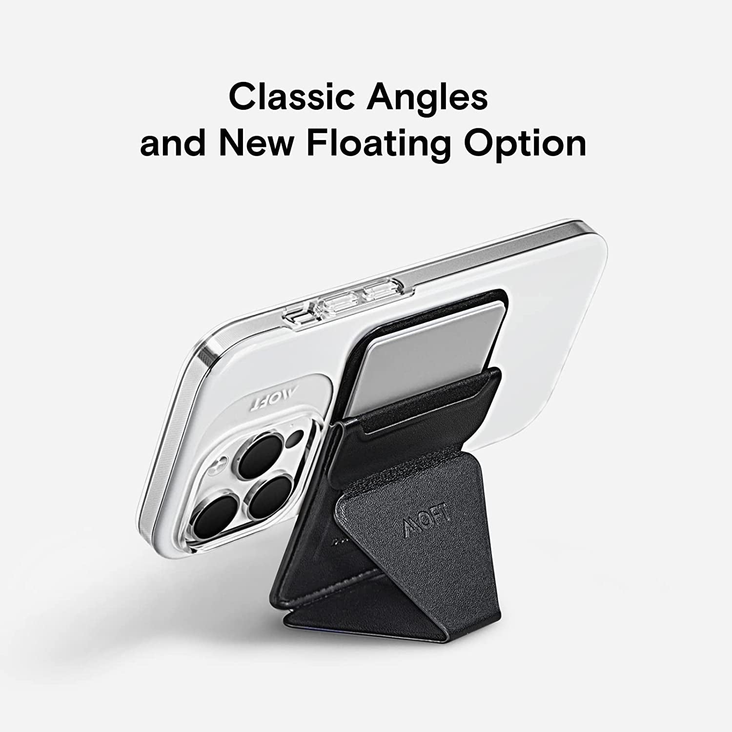 MOFT Magsafe Wallet Stand for Iphone 14/13/12 Series Magsafe Compatible Phone Stand with 3 Viewing Angles (Night Black)  MOFT LIMITED   