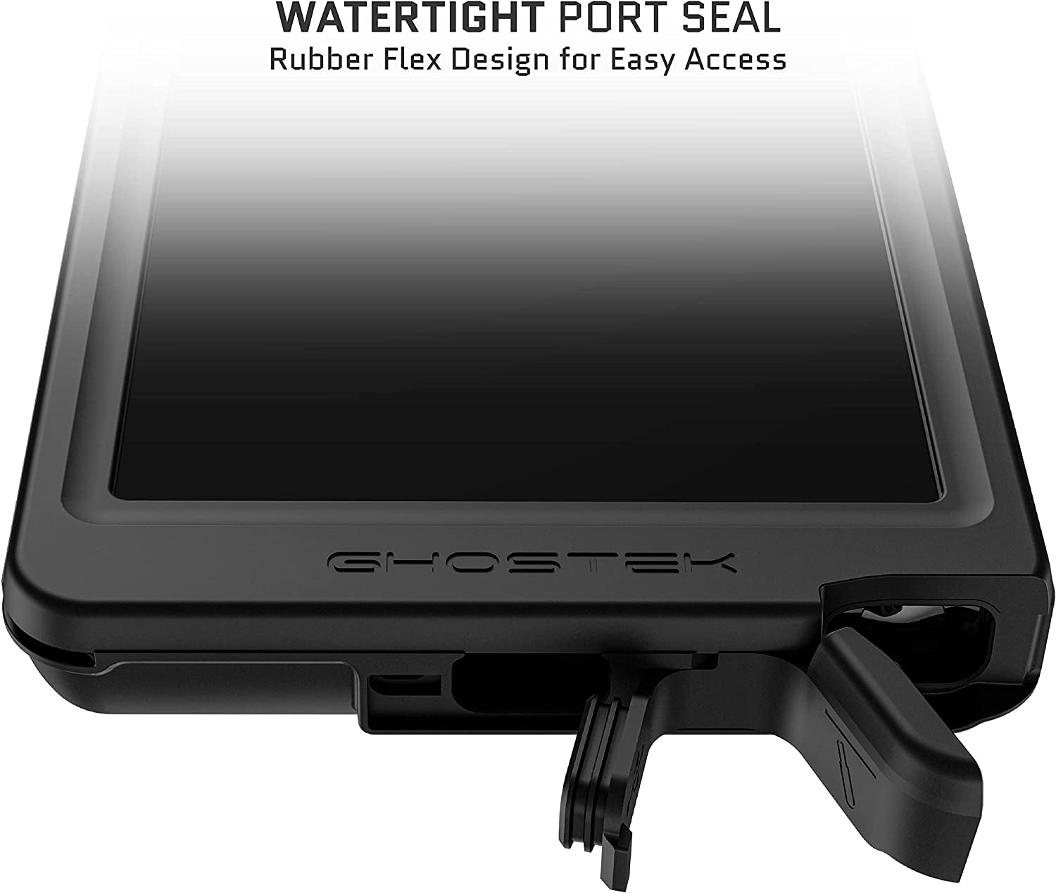 Ghostek NAUTICAL Slim Waterproof Case for Galaxy S22 Ultra 5G - Heavy Duty Shockproof Protection, Built-In Screen & Camera Lens Protector (Black)  Ghostek   