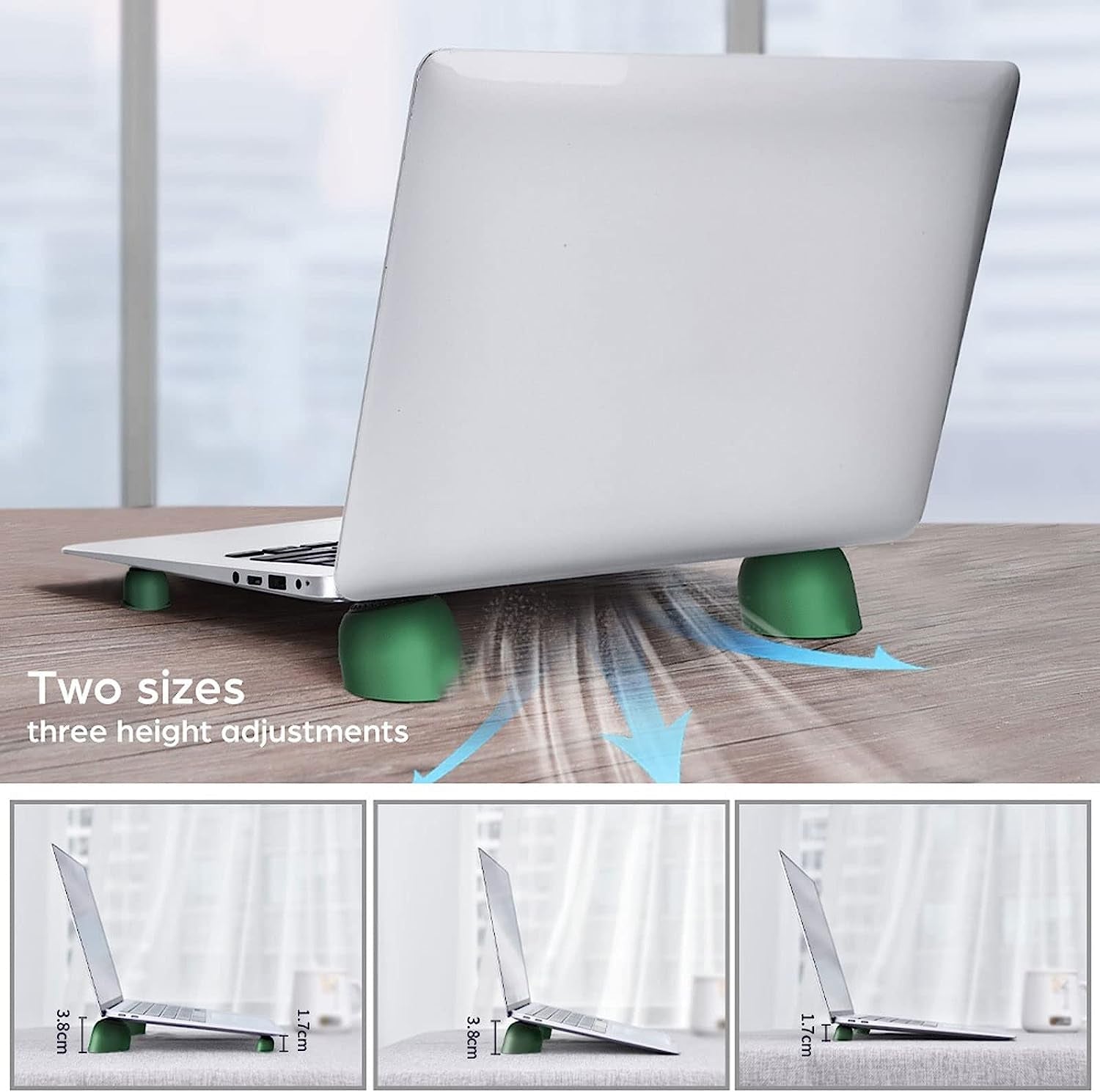 Ieasednzj Laptop Stands Laptop Stand Magnetic Cooling Stand Heat Dissipation Skidproof Pad Portable Notebook Holder (Color : White)  IEASEdnzj   