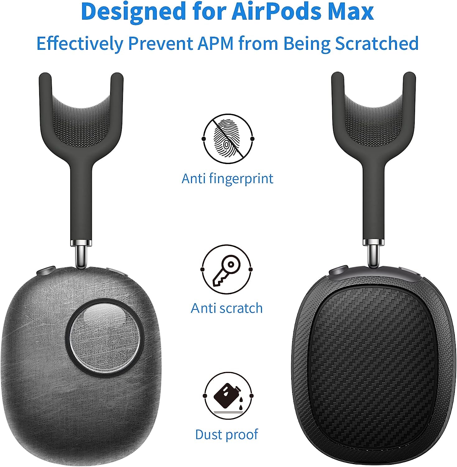 WIWU Airpods Max Cover, Airpod Max Accessories for Airpods Max Headphones, Airpod Max Case Cover Compatible with Apple Headphone, Protective Ear Cup Covers for Airpods Max  WIWU   