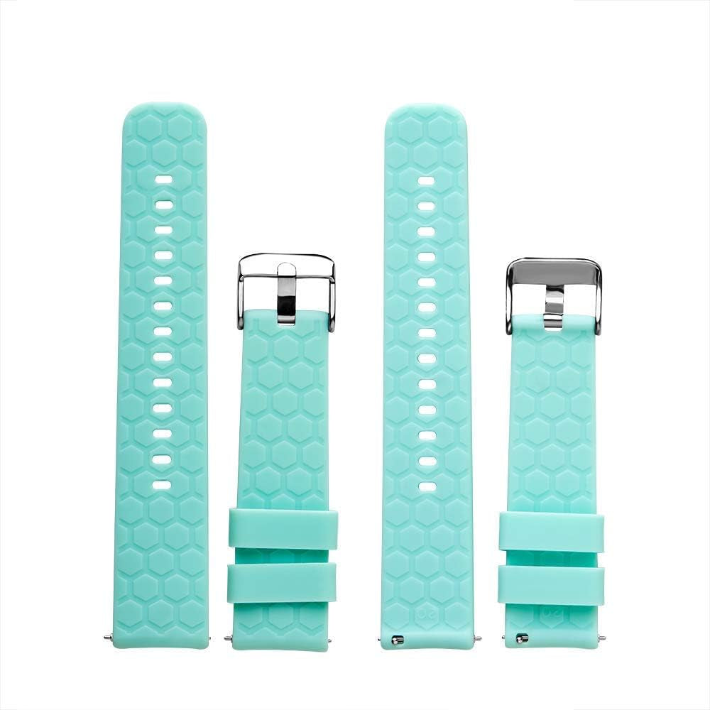 6Pcs 20Mm Silicone Bands Straps Compatible with Amazfit Bip/Bip Lite/Bip U/Bip S/Amazfit GTS 2/GTS 2E/Gts 2 Mini/Amazfit GTS 3/Gts/Amazfit GTR 42Mm Smartwatch  ECSEM   